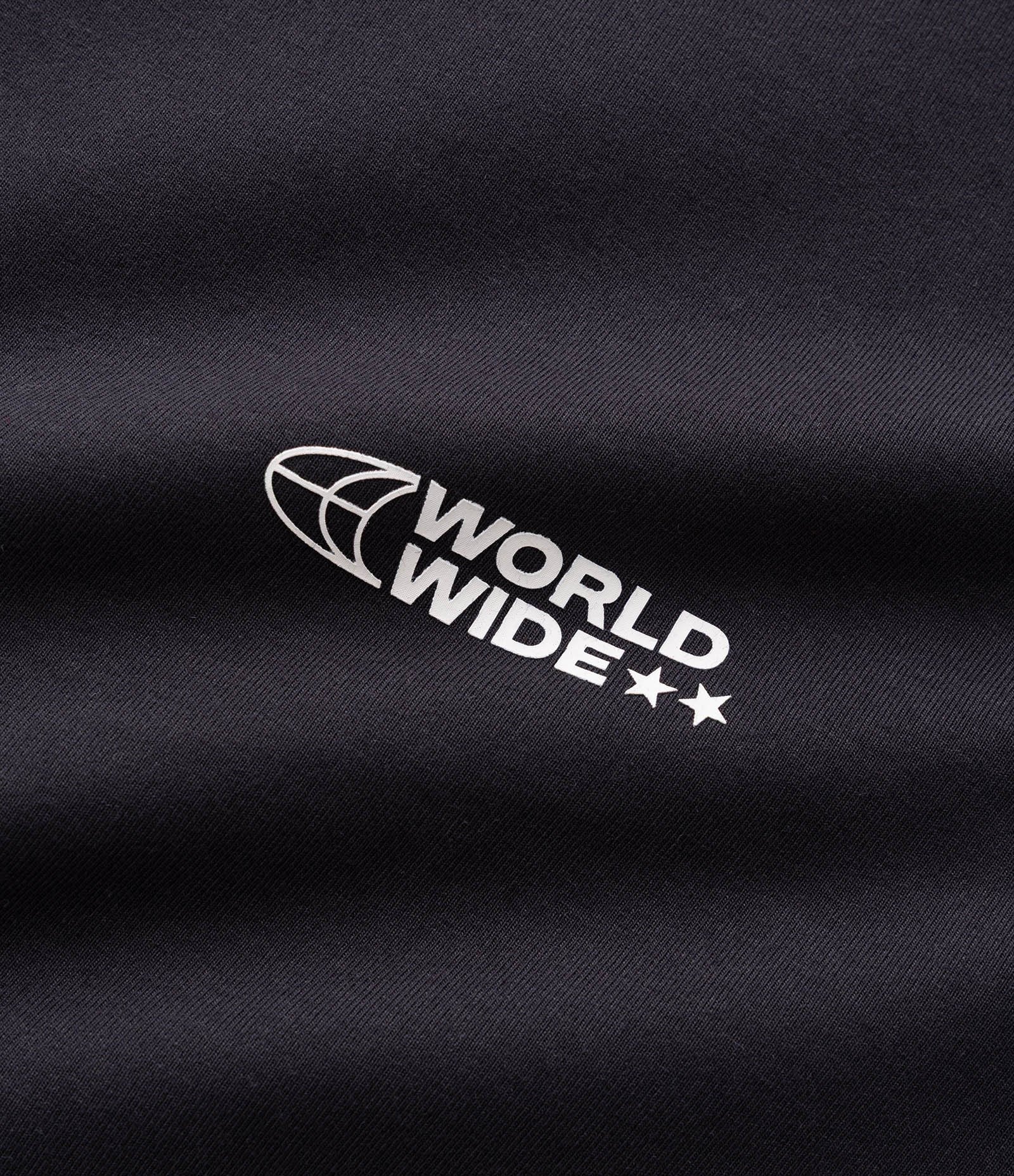 Blusão Boxy com Zíper em Microfibra com Lettering no Peito e Listra nas Mangas Preto 8