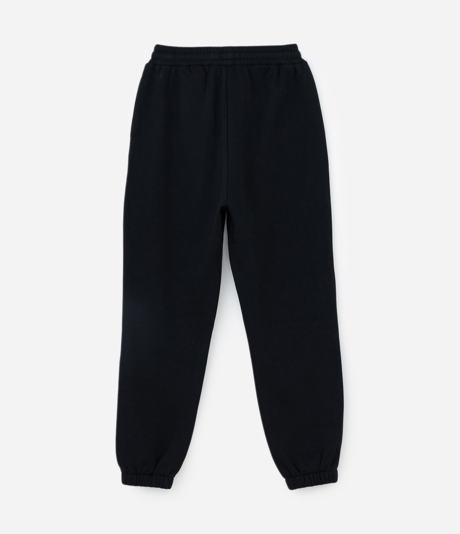 Calça Jogger em Moletom com Cós com Elástico Preto 2