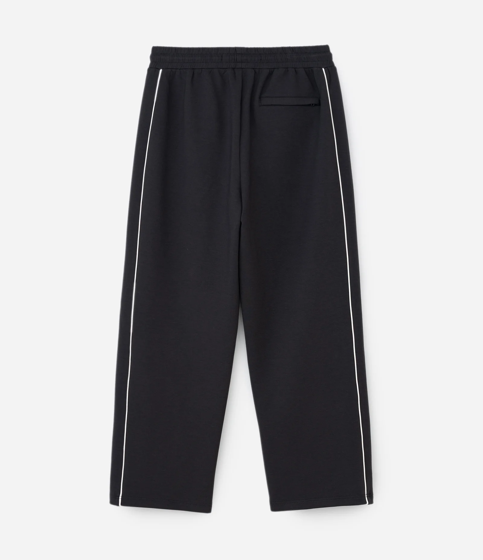 Calça em Moletom com Felpa Liso e Listra nas Laterais Preto 6