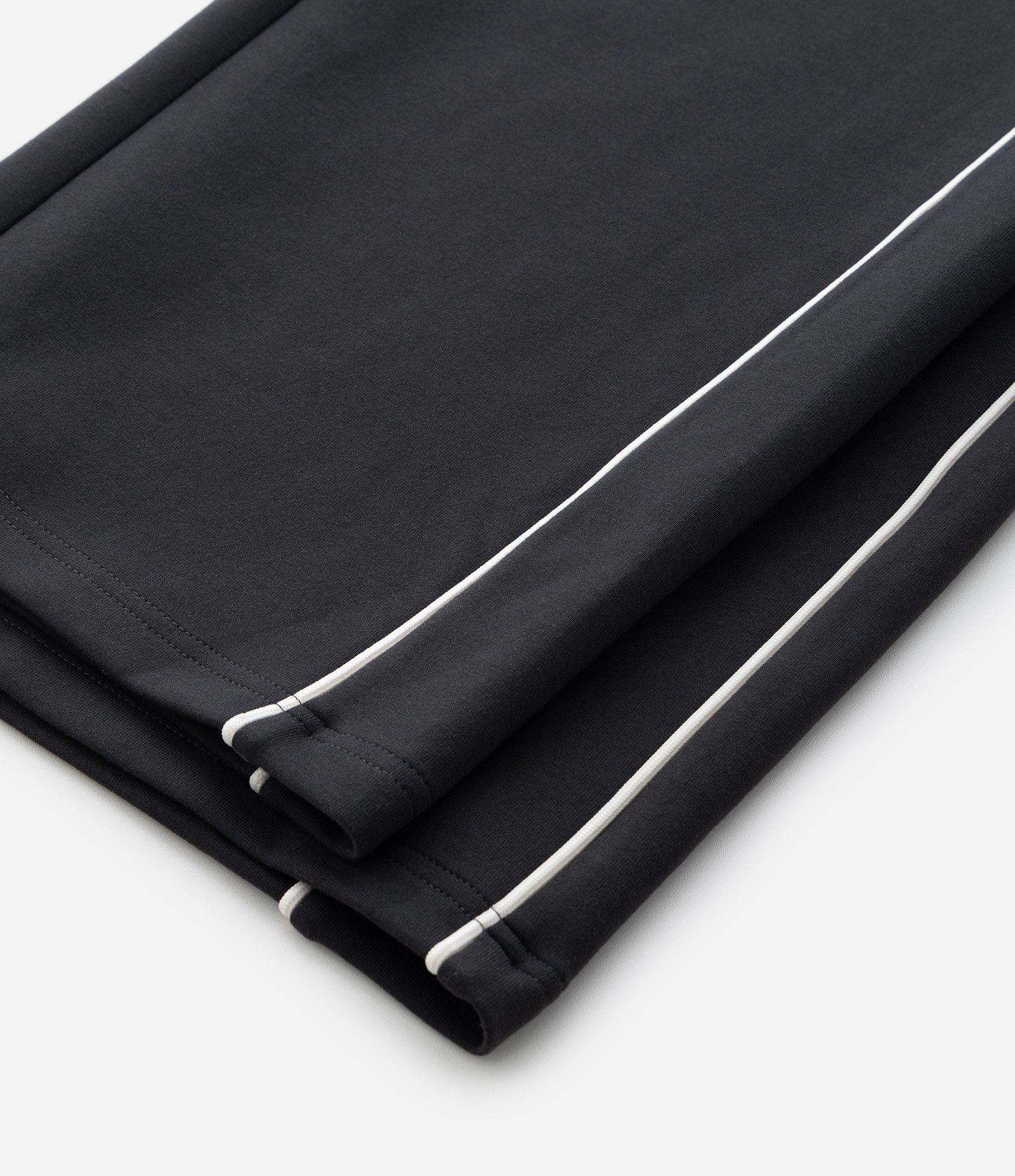 Calça em Moletom com Felpa Liso e Listra nas Laterais Preto 8