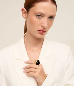 Maxi Anel com Faces Bicolores