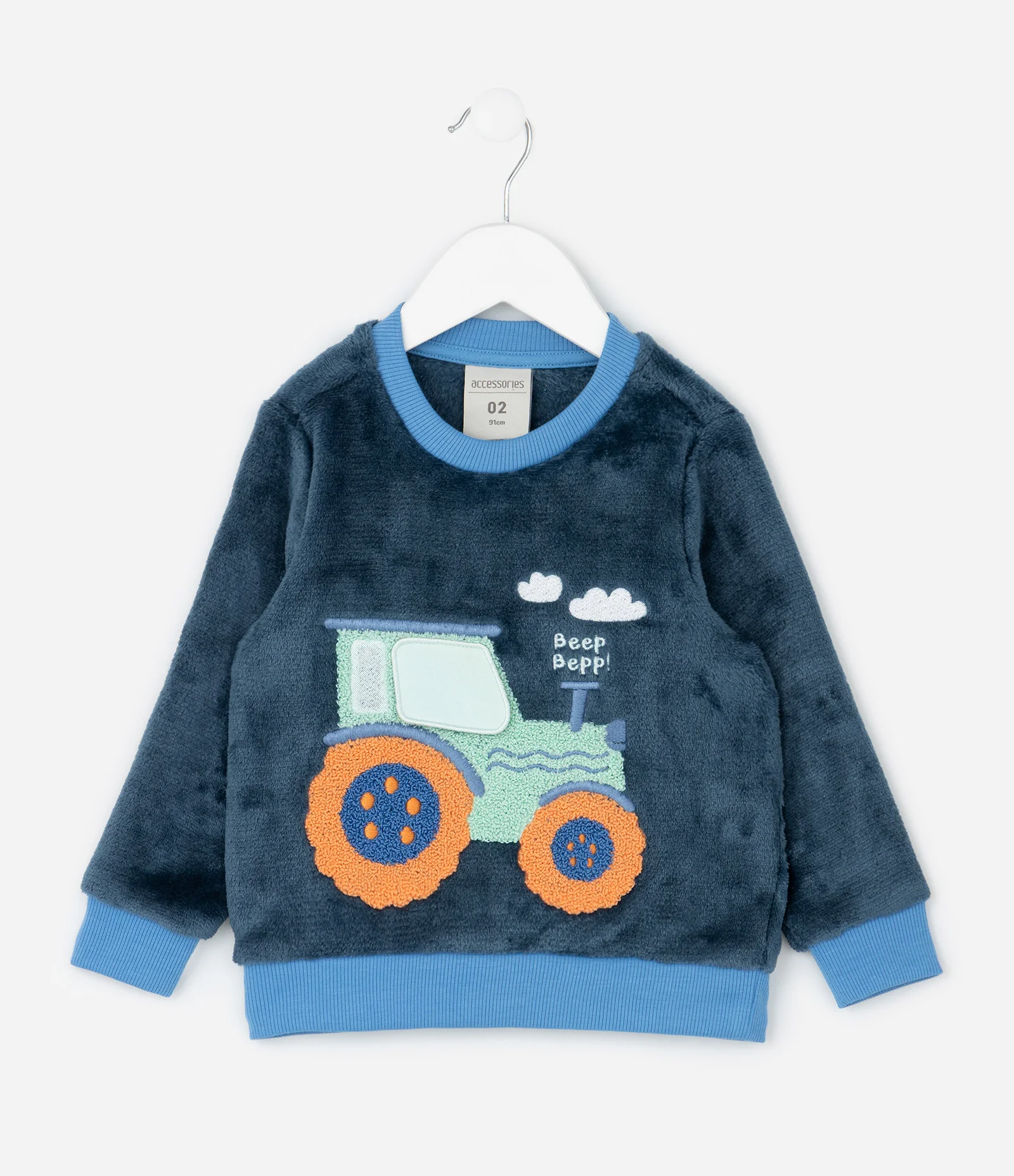 Pijama Longo Infantil com Estampa de Carrinho - Tam 1 a 4 Anos Multicores 2