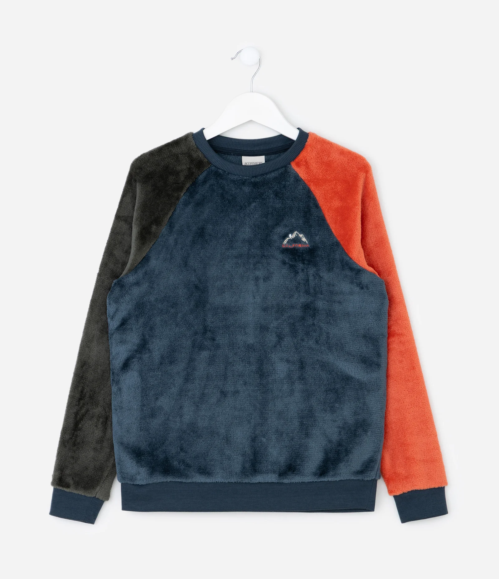 Pijama Longo Infantil em Fleece Montanha - Tam 7 aos 16 Anos Azul 2