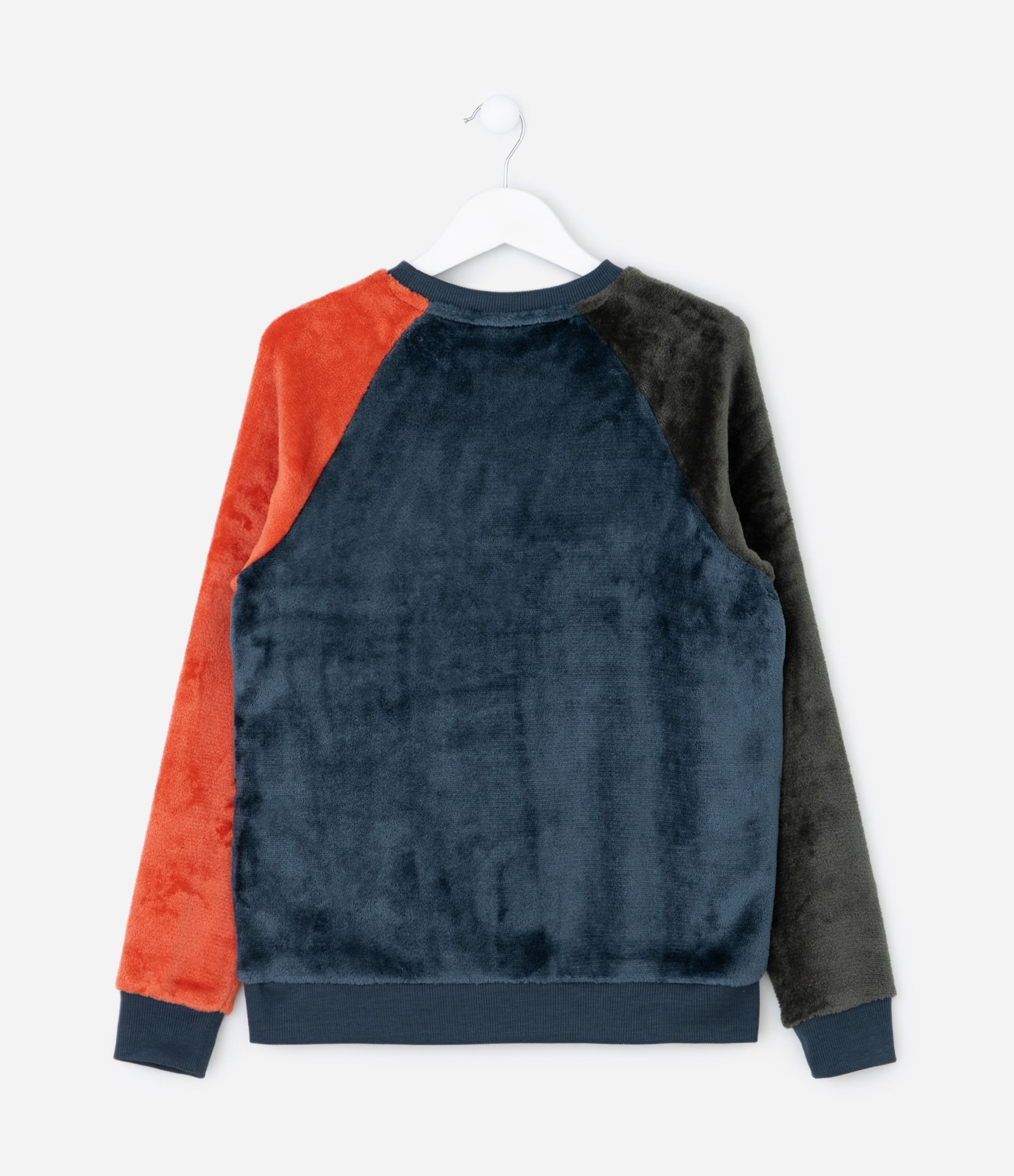Pijama Longo Infantil em Fleece Montanha - Tam 7 aos 16 Anos Azul 3