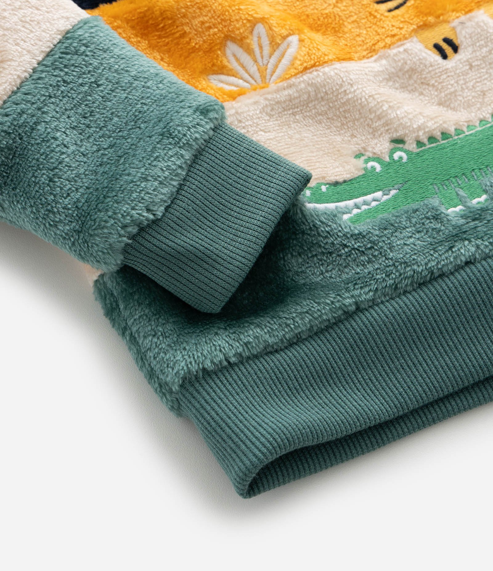 Pijama Infantil com Estampa Animais e Blocos de Cores – Tam 1 a 4 Anos Verde 10