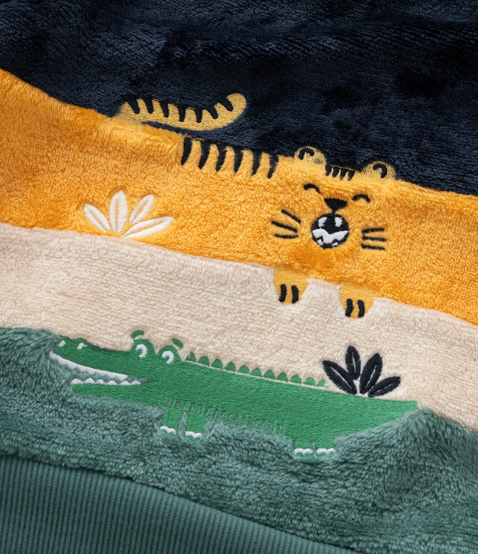 Pijama Infantil com Estampa Animais e Blocos de Cores – Tam 1 a 4 Anos Verde 11