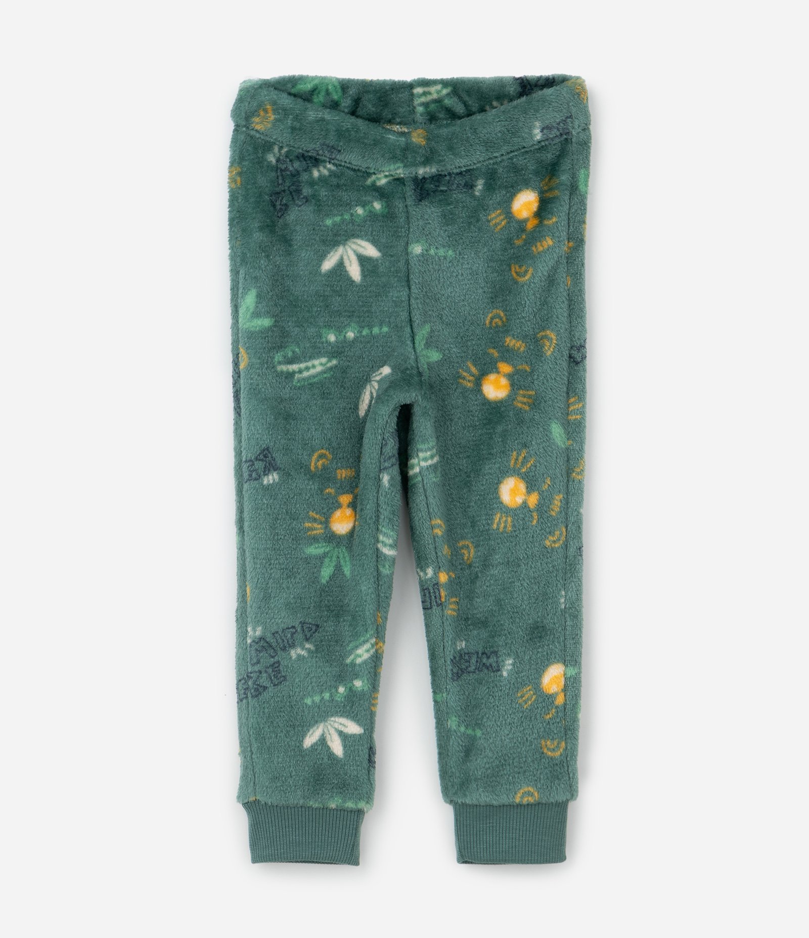 Pijama Infantil com Estampa Animais e Blocos de Cores – Tam 1 a 4 Anos Verde 4