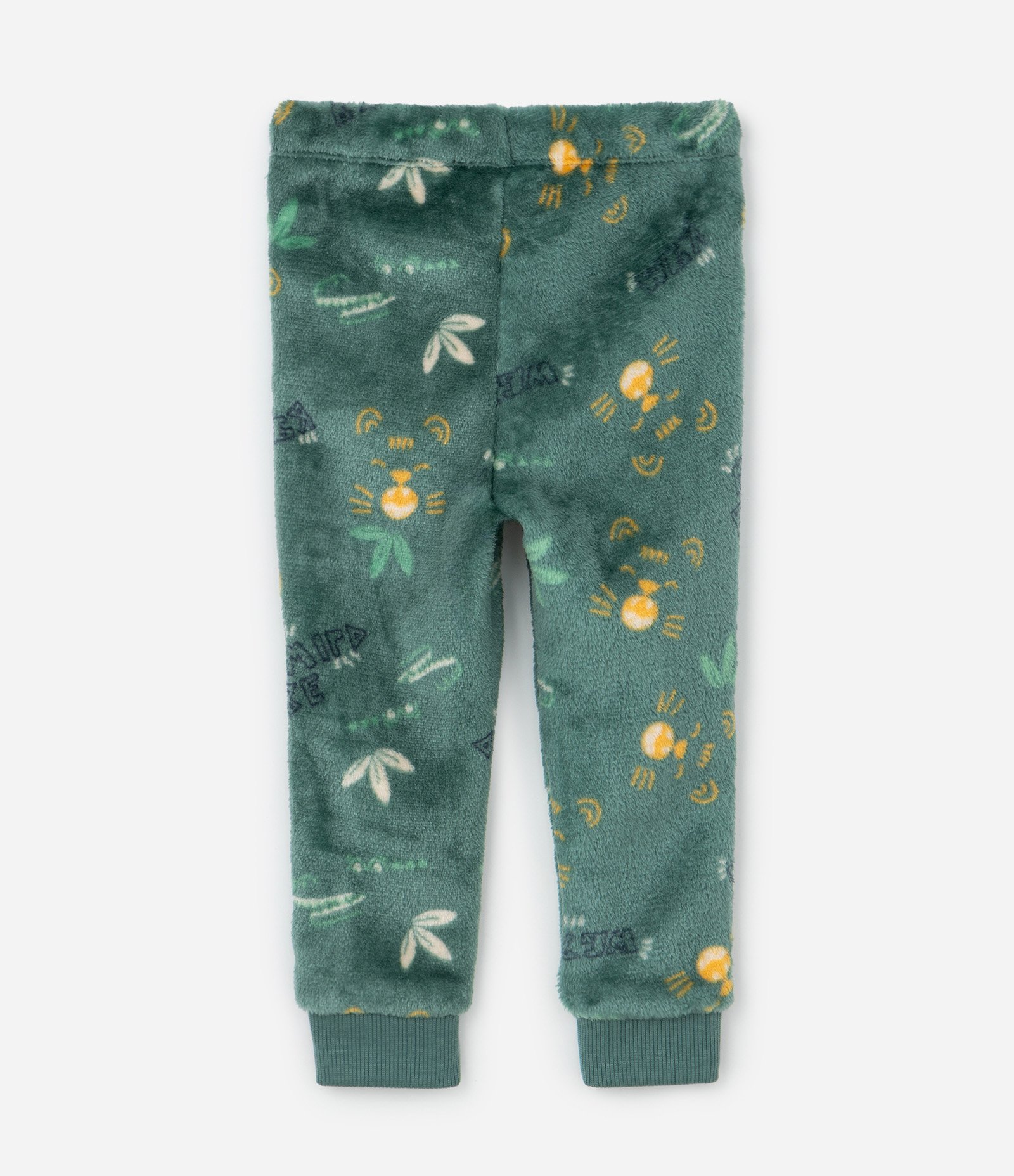 Pijama Infantil com Estampa Animais e Blocos de Cores – Tam 1 a 4 Anos Verde 5