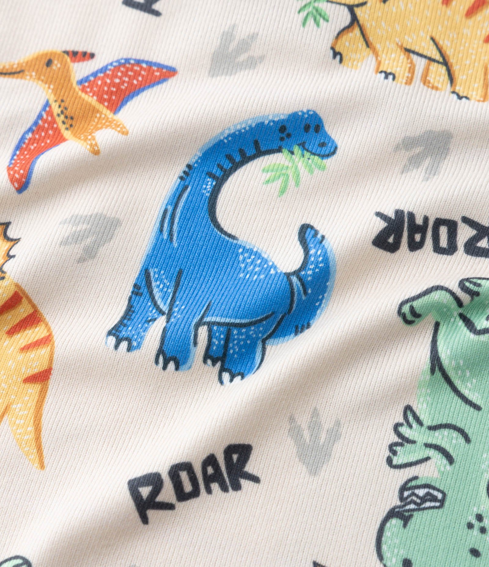 Pijama Infantil com Estampa de Dinossauros – Tam 2 a 6 Anos Off White 8