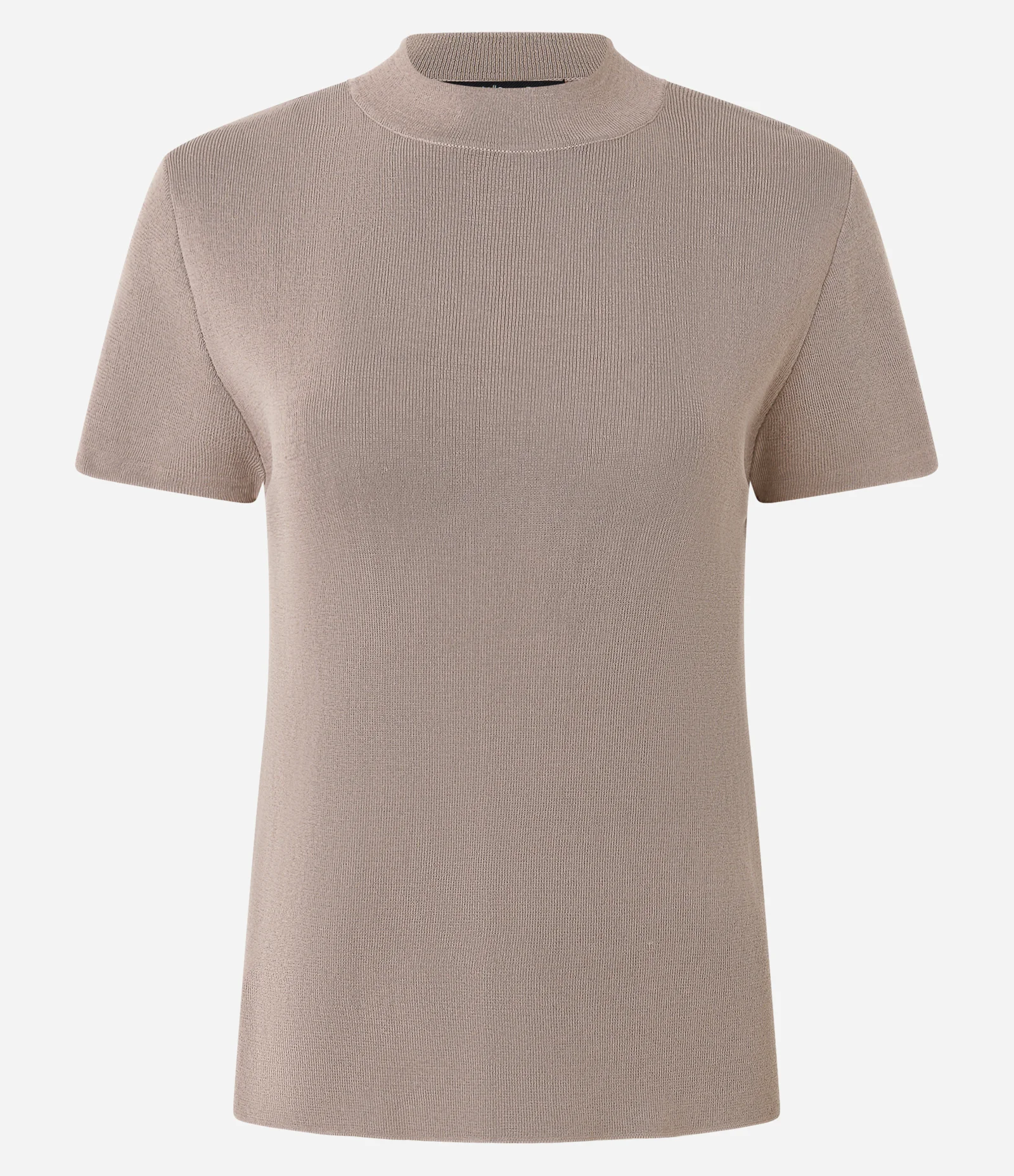 Blusa Básica em Tricô com Golinha Marrom 1