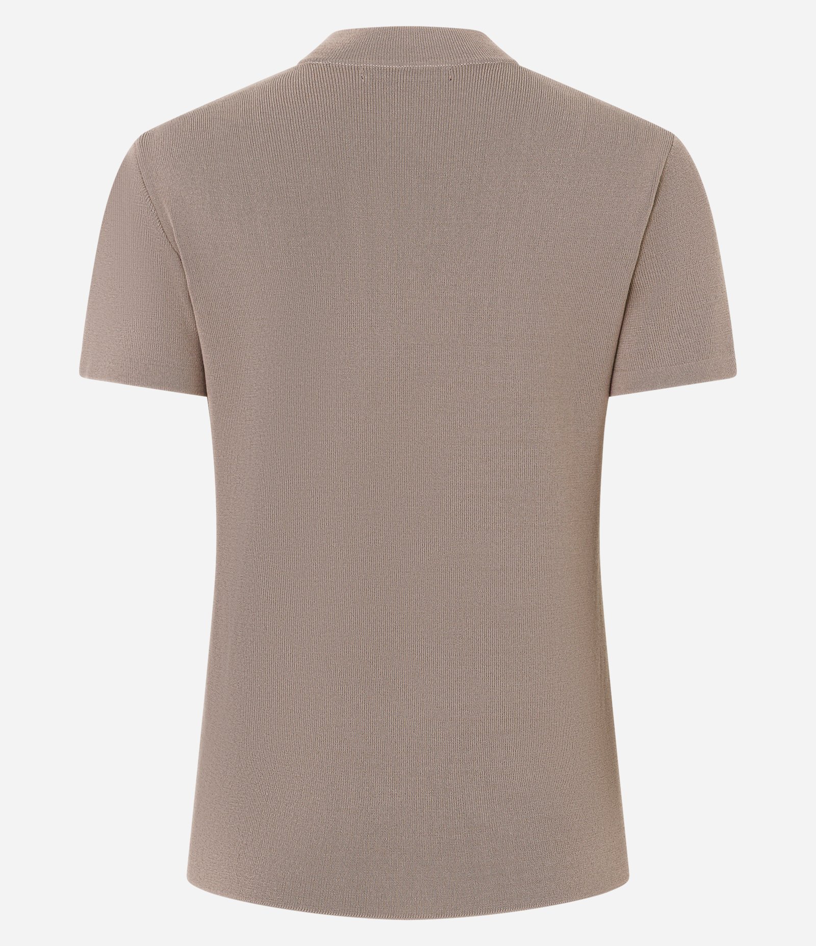 Blusa Básica em Tricô com Golinha Marrom 3