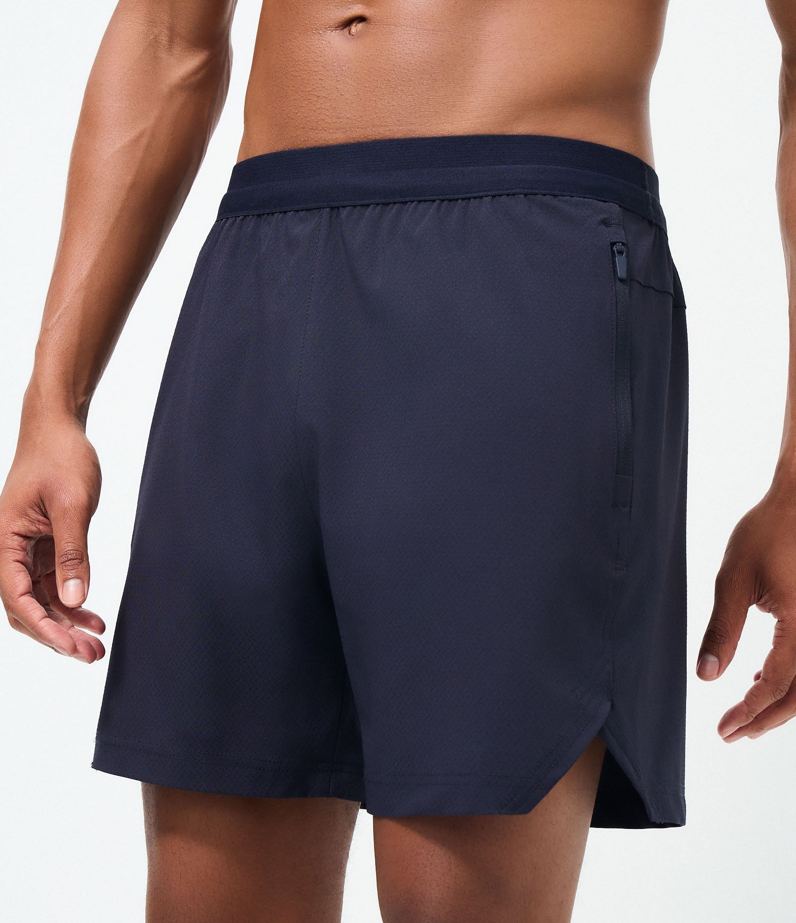 Bermuda Tecnológica Lisa com Textura Azul 3