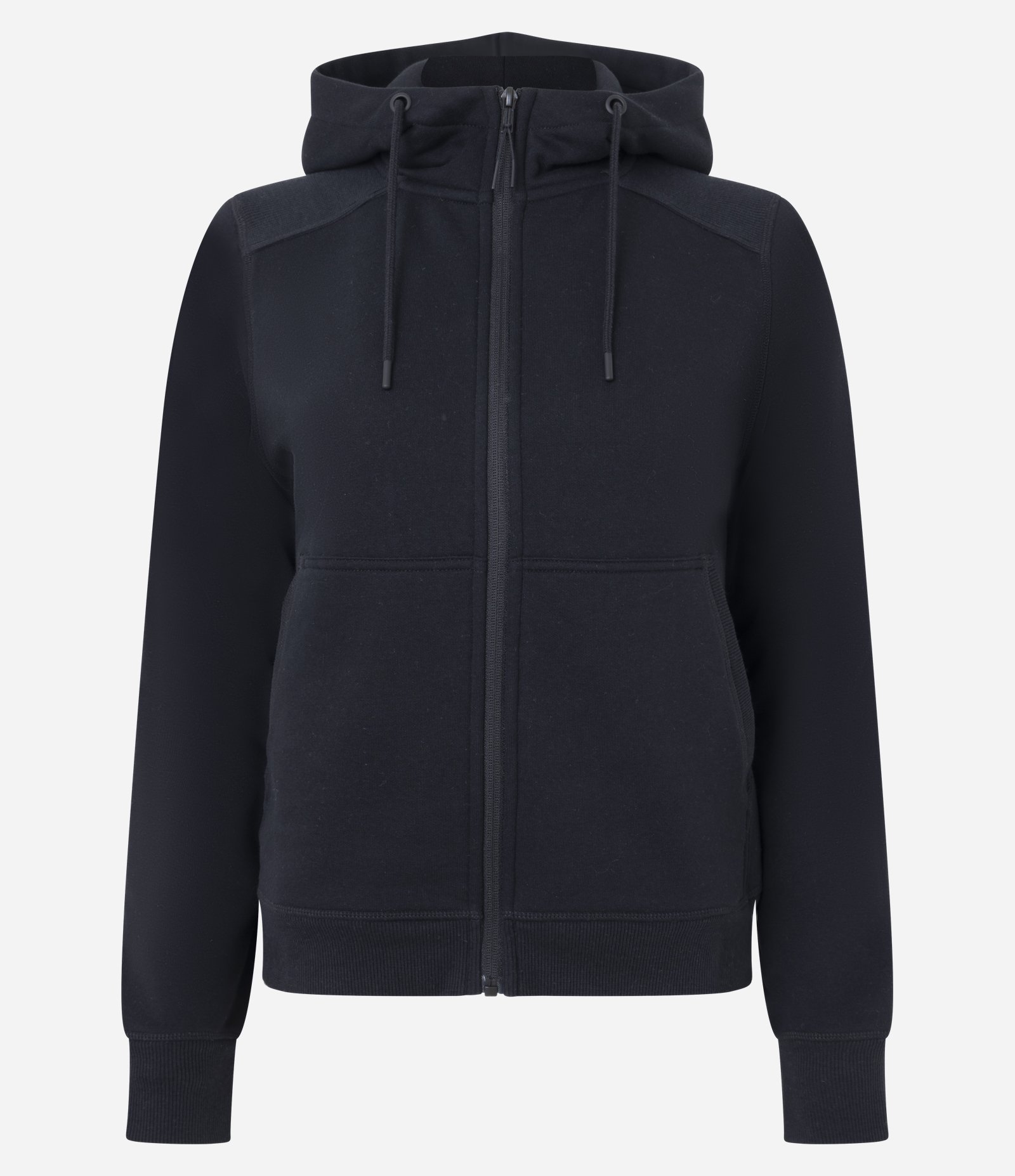 Jaqueta Regular Esportiva em Moletom com Capuz Preto 5