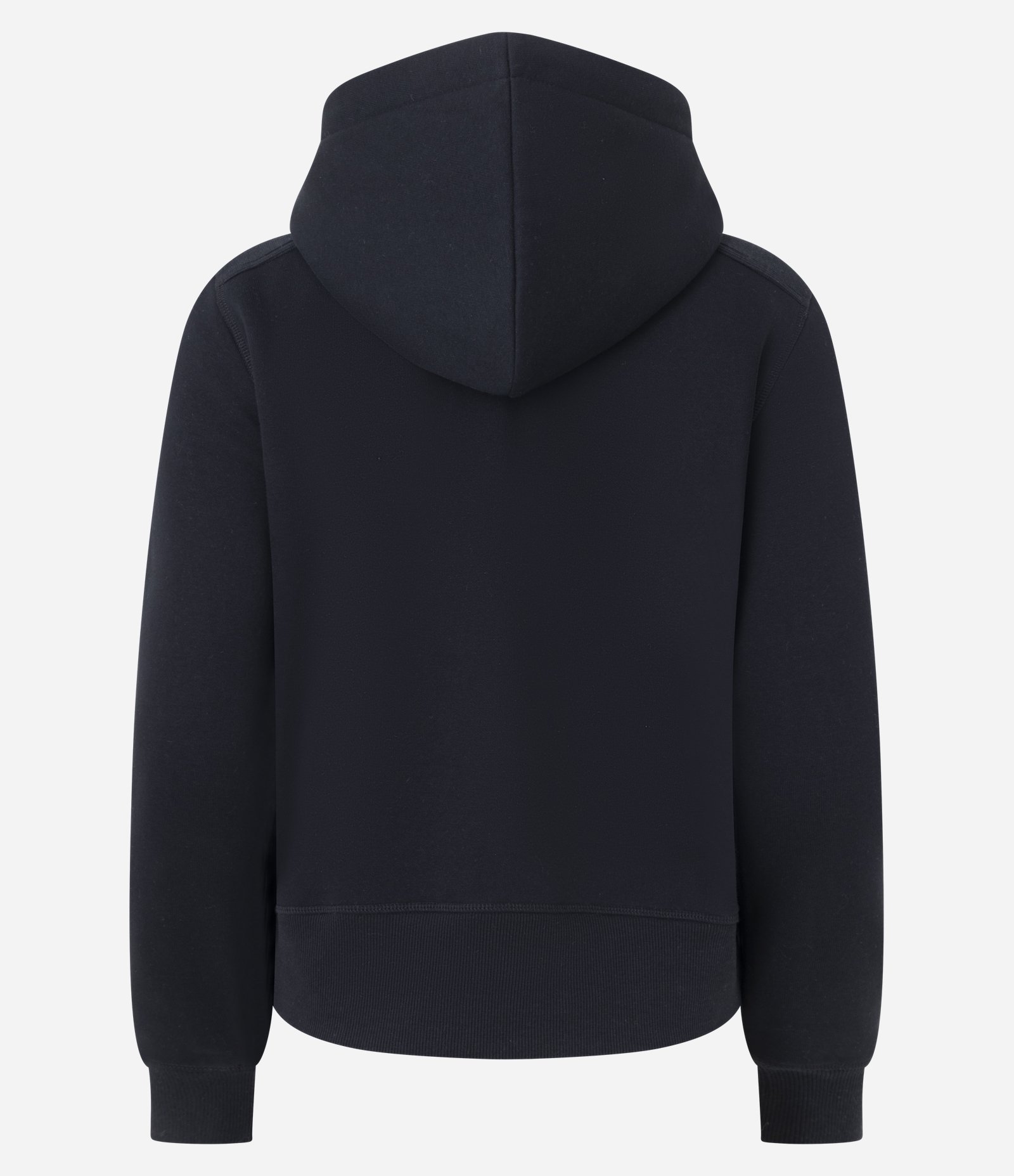 Jaqueta Regular Esportiva em Moletom com Capuz Preto 6