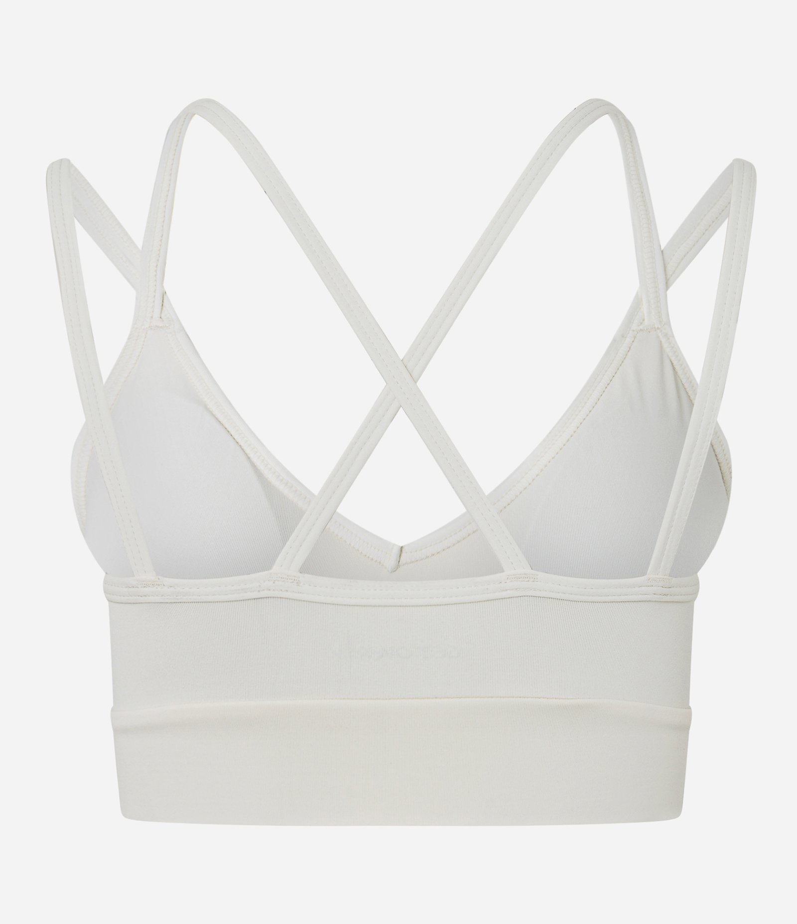 Top Esportivo Meia Malha com Bojo Removível Branco 5