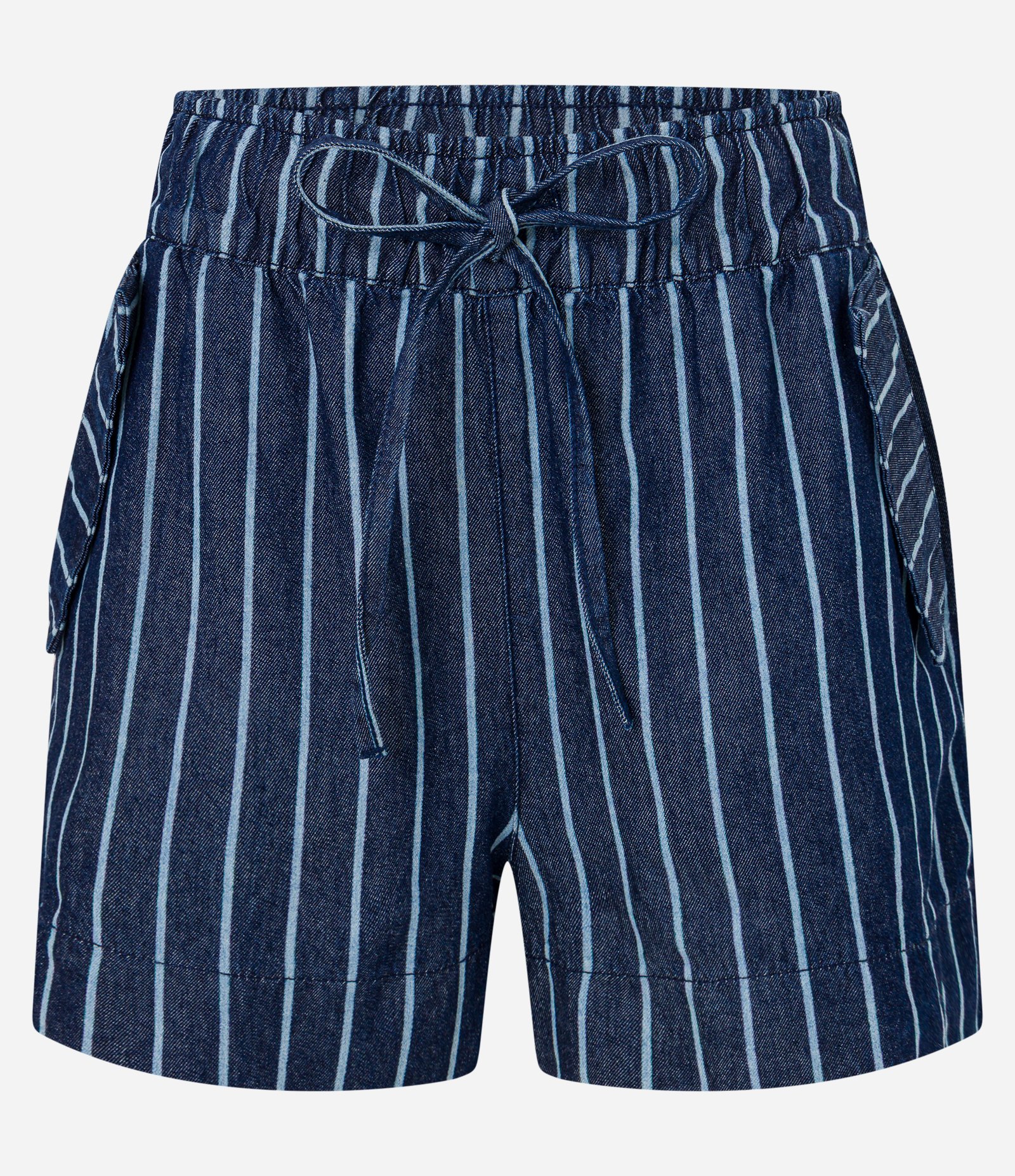 Short Runner em Jeans com Listras Azul 6