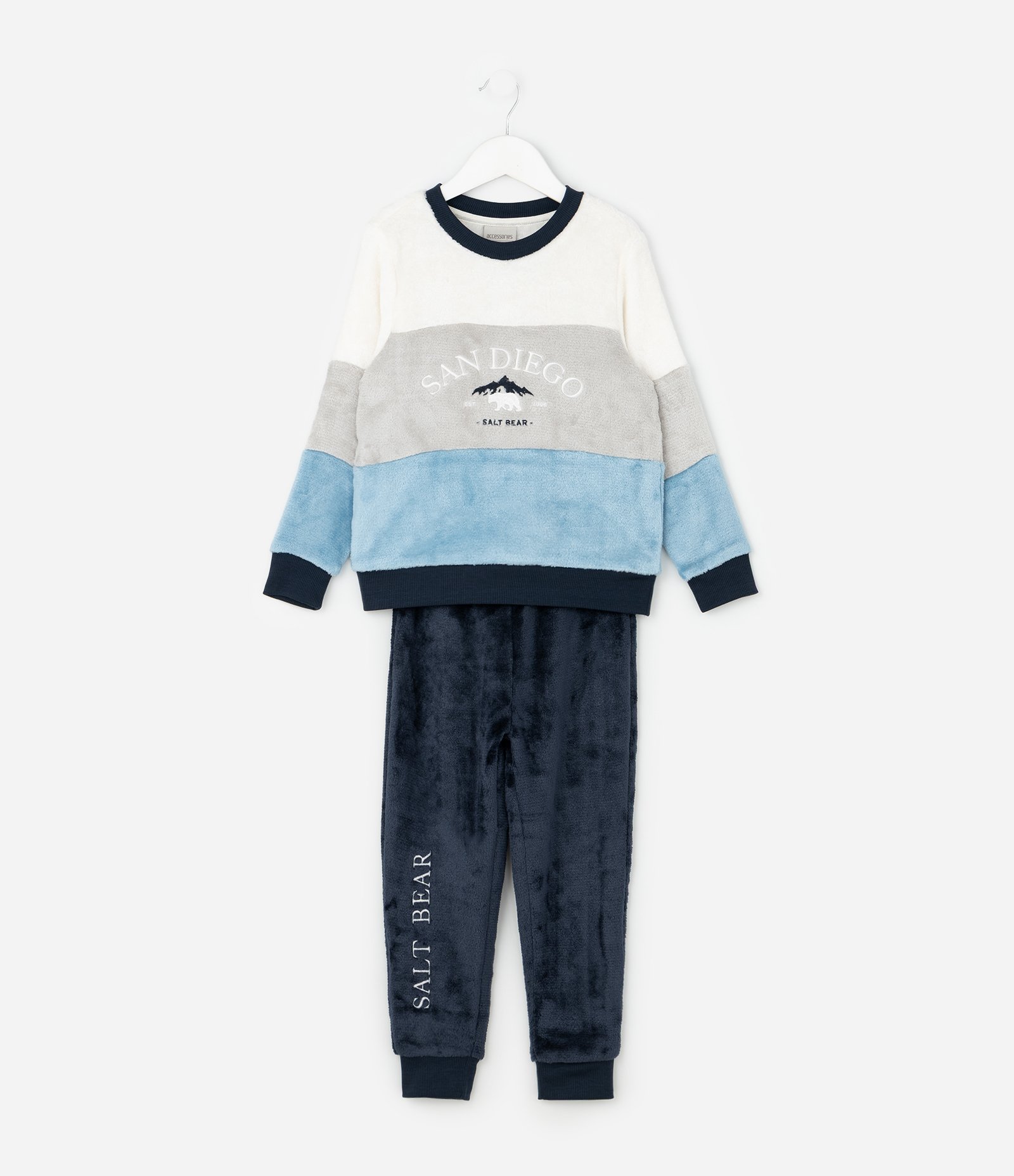 Pijama Infantil em Fleece Estampa San Diego - Tam 5 a 16 anos Azul 1