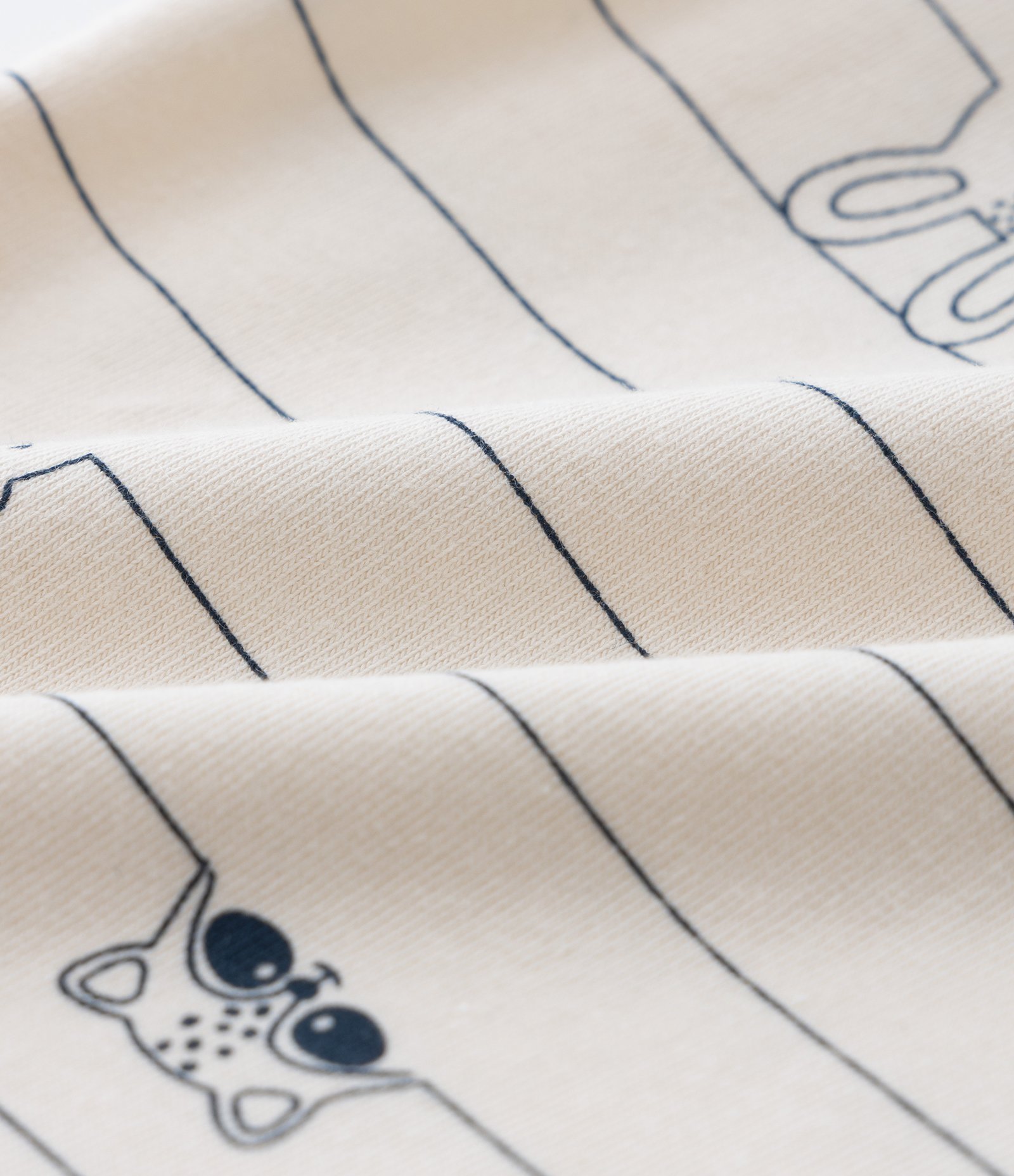 Body Infantil com Estampa de Listras e Bichinhos - Tam 0 a 18 Meses Bege 4