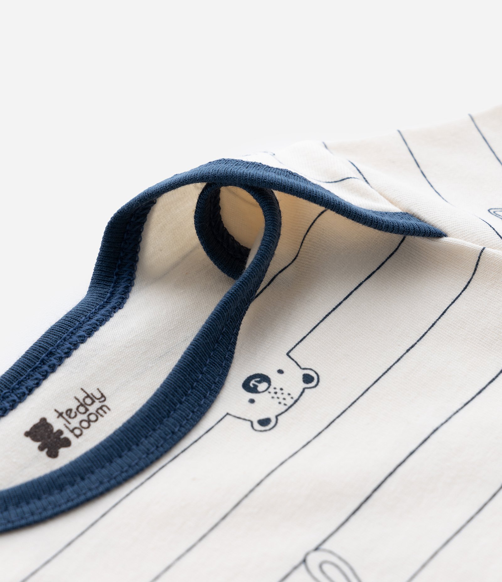 Body Infantil com Estampa de Listras e Bichinhos - Tam 0 a 18 Meses Bege 6