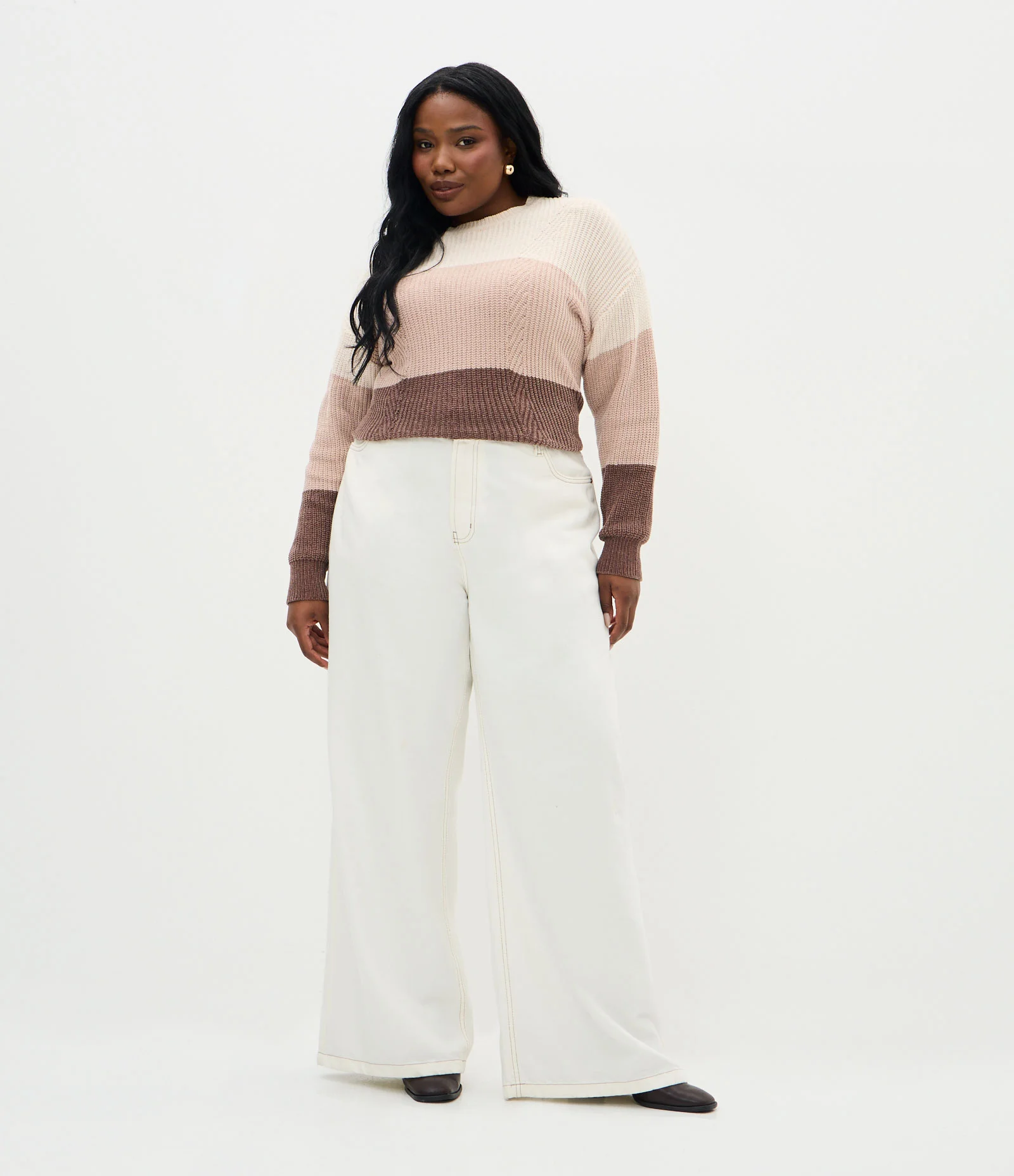 Suéter Amplo em Tricô Curve e Plus Size Multicores 2