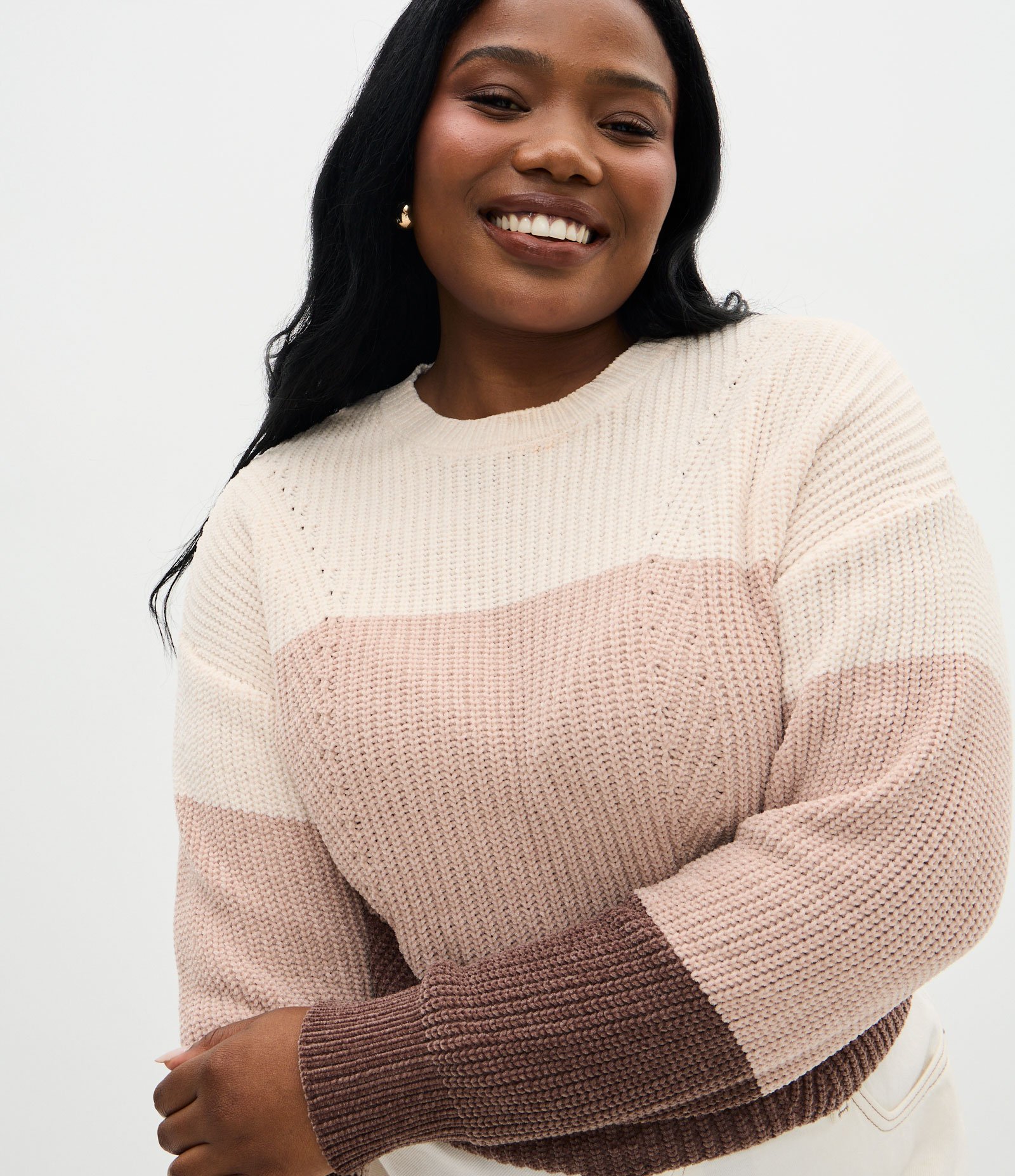 Suéter Amplo em Tricô Curve e Plus Size Multicores 3