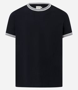 Camiseta Regular em Algodão Texturizado