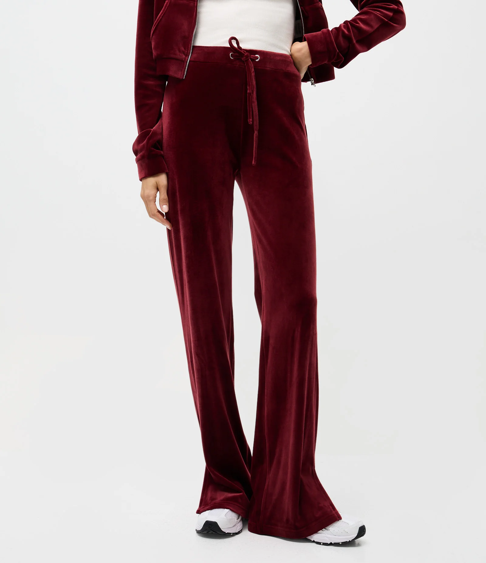 Calça Moletom em Plush com Cós Ajustável Vermelho 2