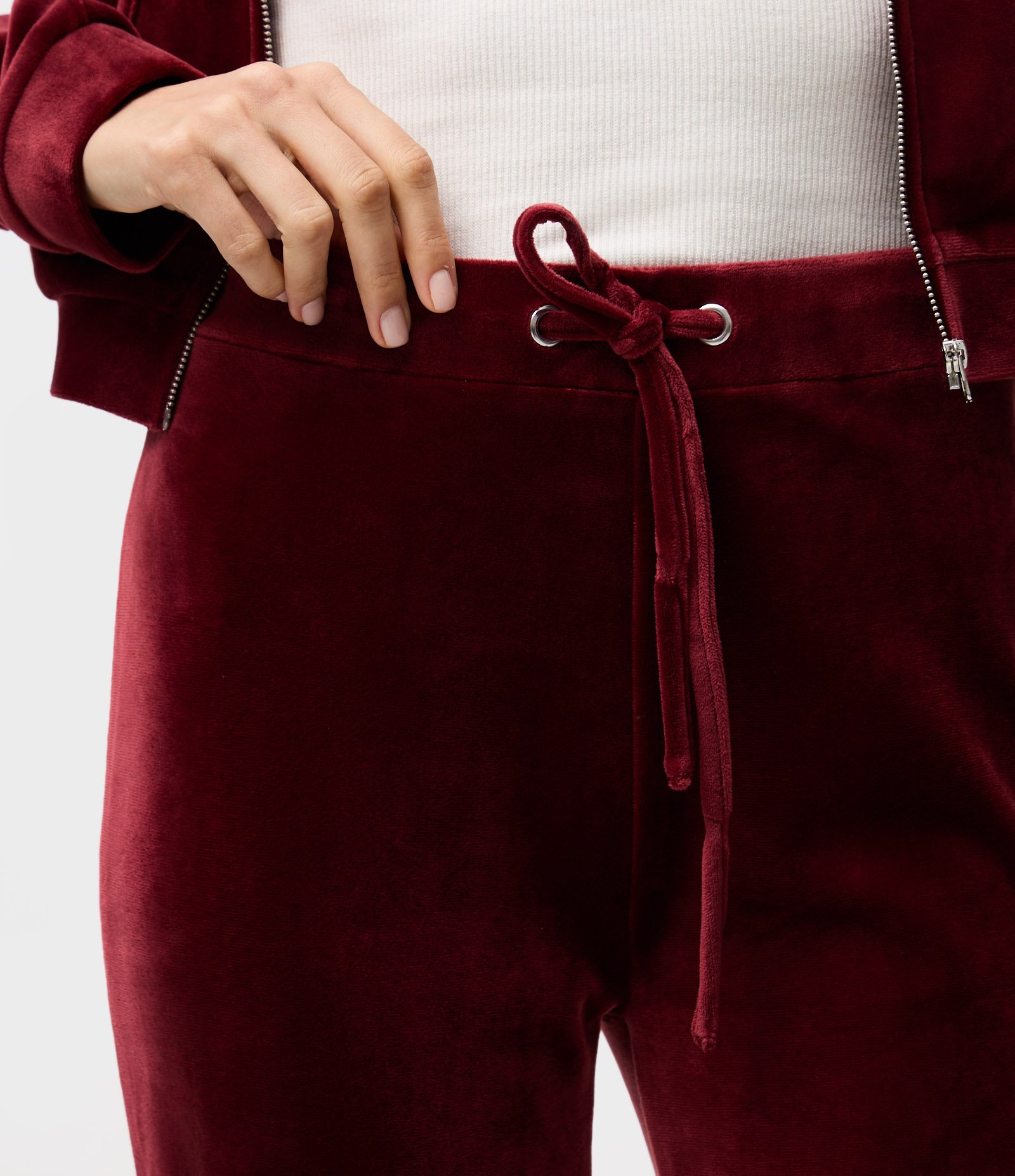 Calça Moletom em Plush com Cós Ajustável Vermelho 3
