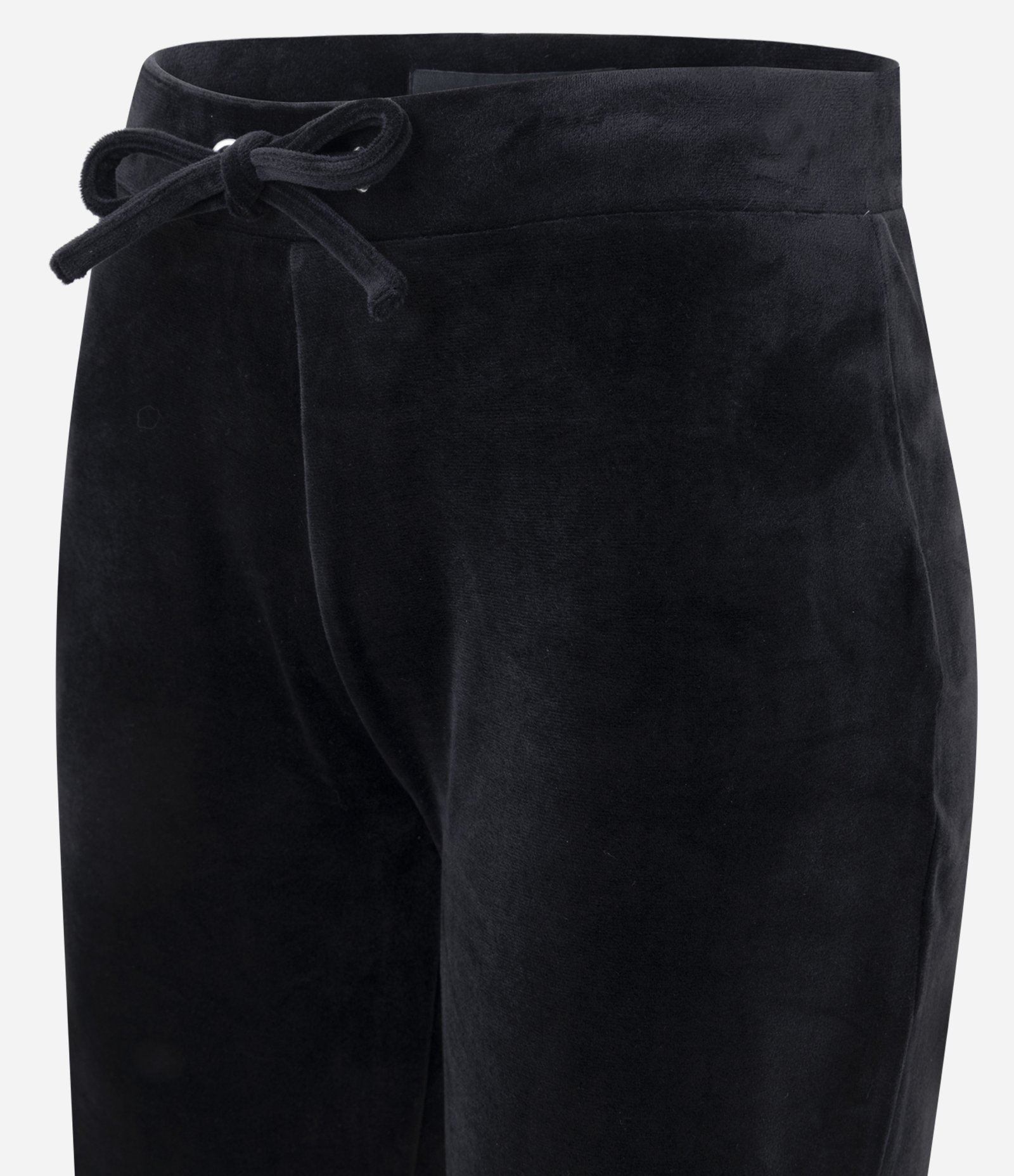 Calça Moletom em Plush com Cós Ajustável Preto 2