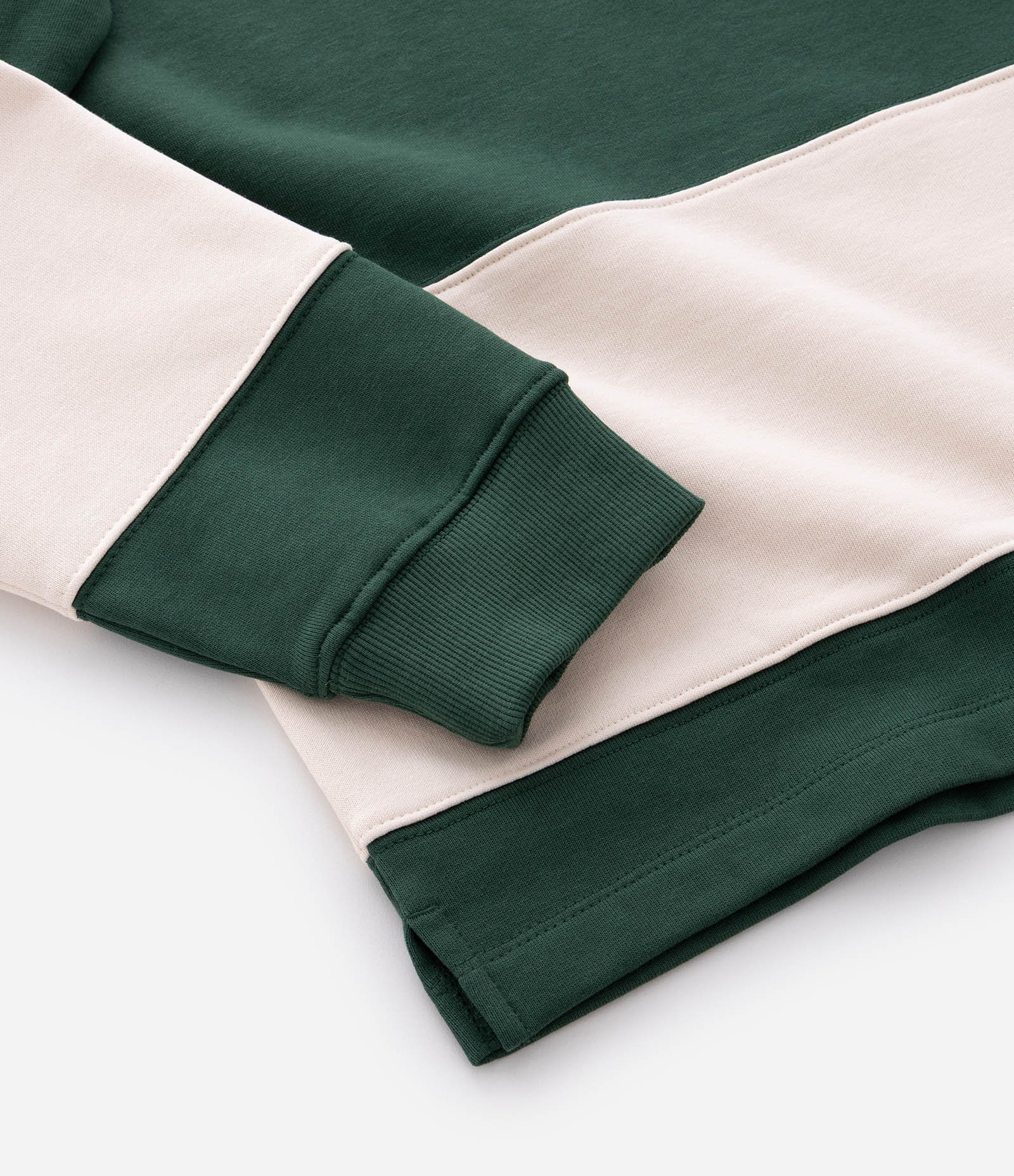 Moletom com Gola Polo e Estampa Listrada Verde/Branco 7