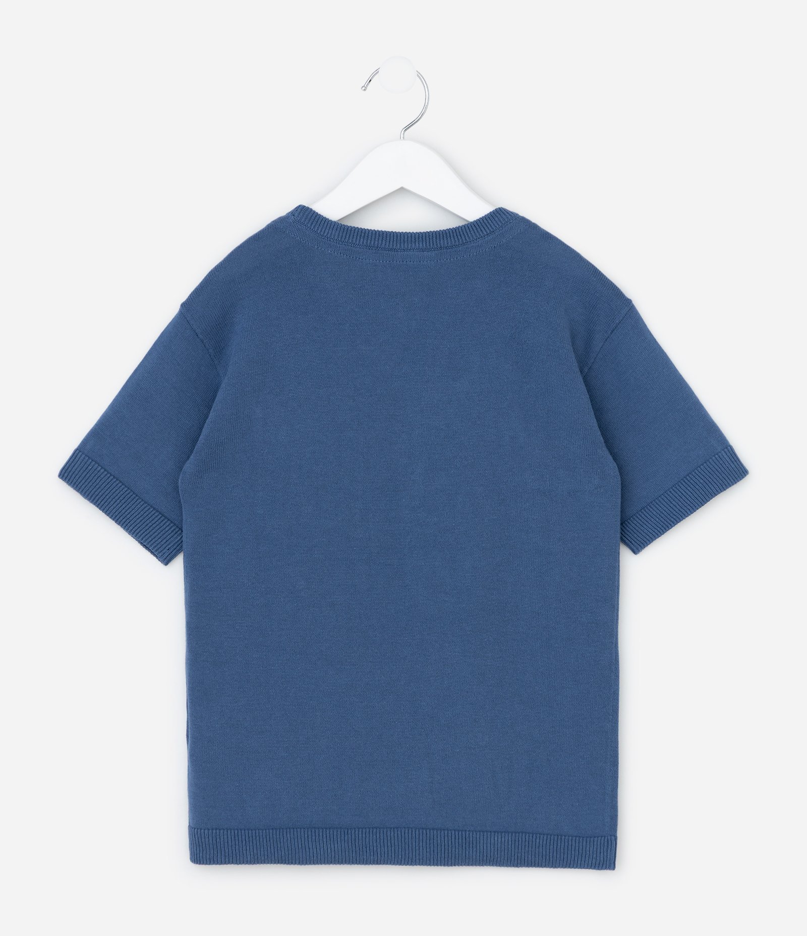 Camiseta Infantil em Retilínea com Bolsinho - Tam 5 a 14 Anos Azul Marinho 2