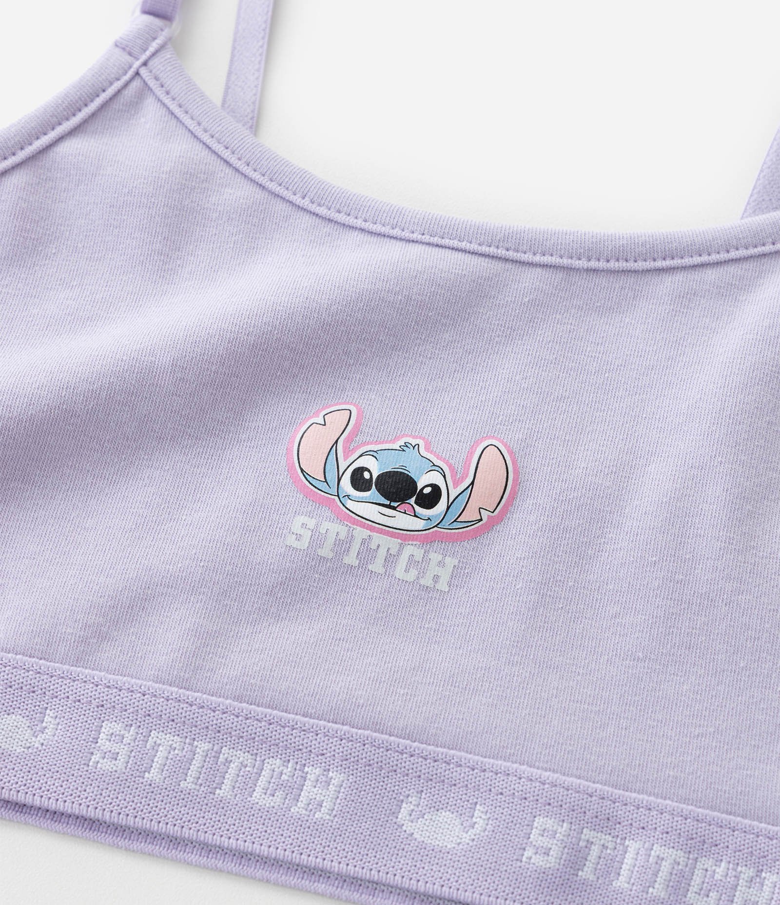 Kit 02 Sutiãs Infantis em Algodão com Estampa Stitch - Tam 9 A 14 Anos Sortido 5