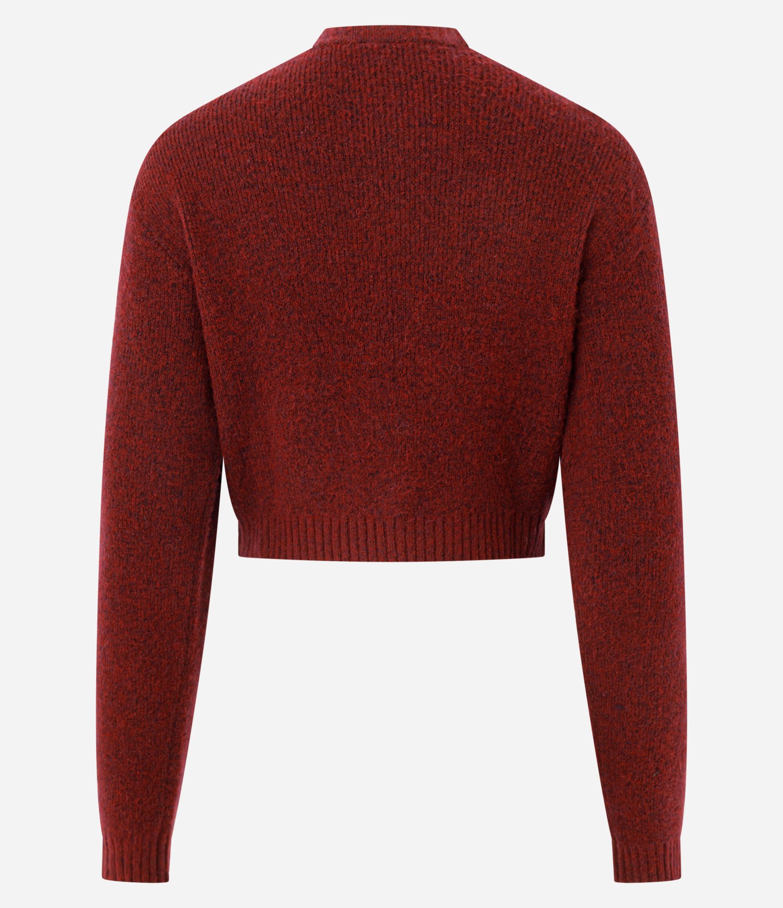 Cardigan Curto em Tricô com Textura Atoalhada Vermelho 3