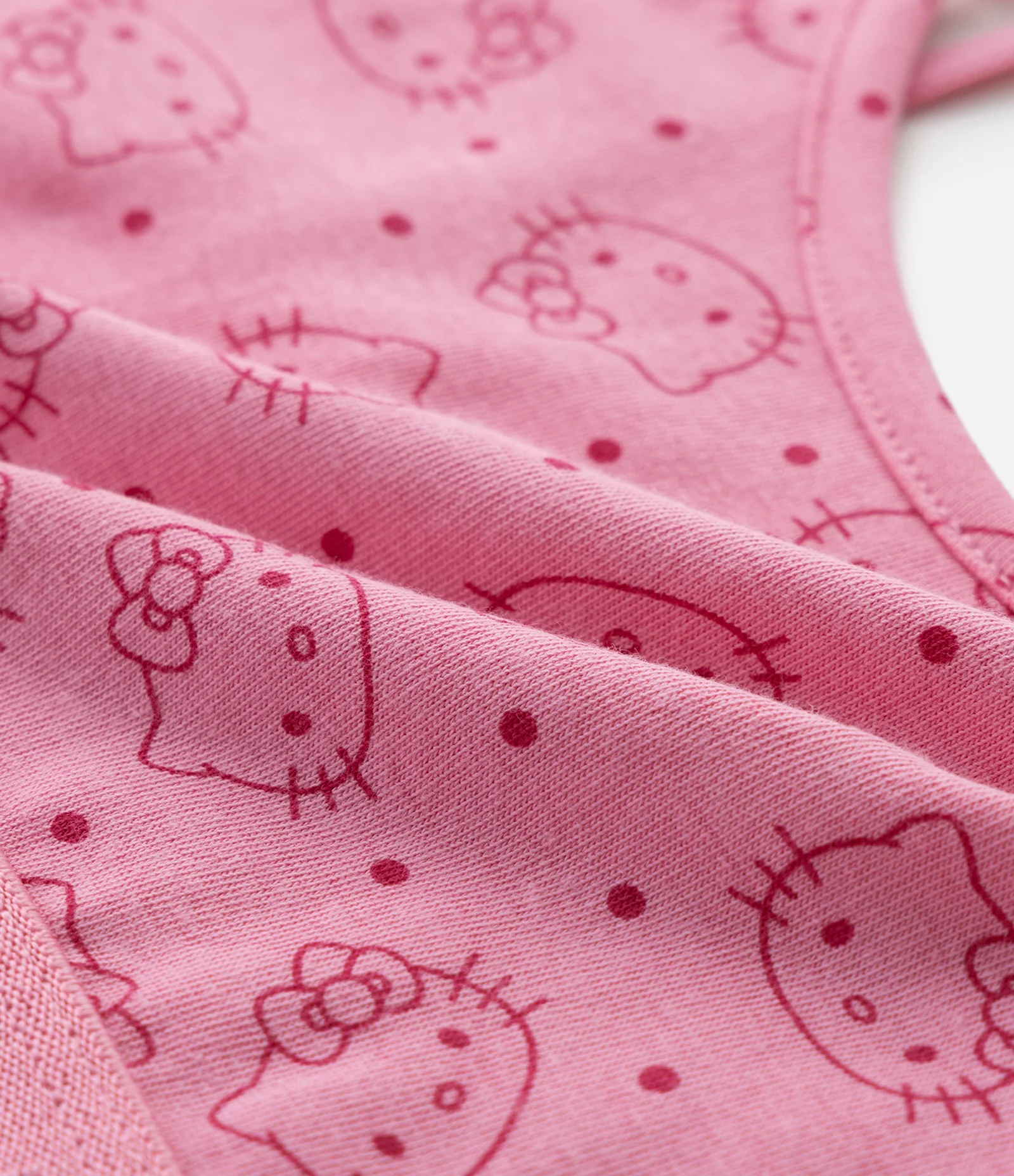 Kit 02 Sutiãs Top Infantis em Algodão com Elástico Hello Kitty - Tam 9 A 14 Anos Multicores 3