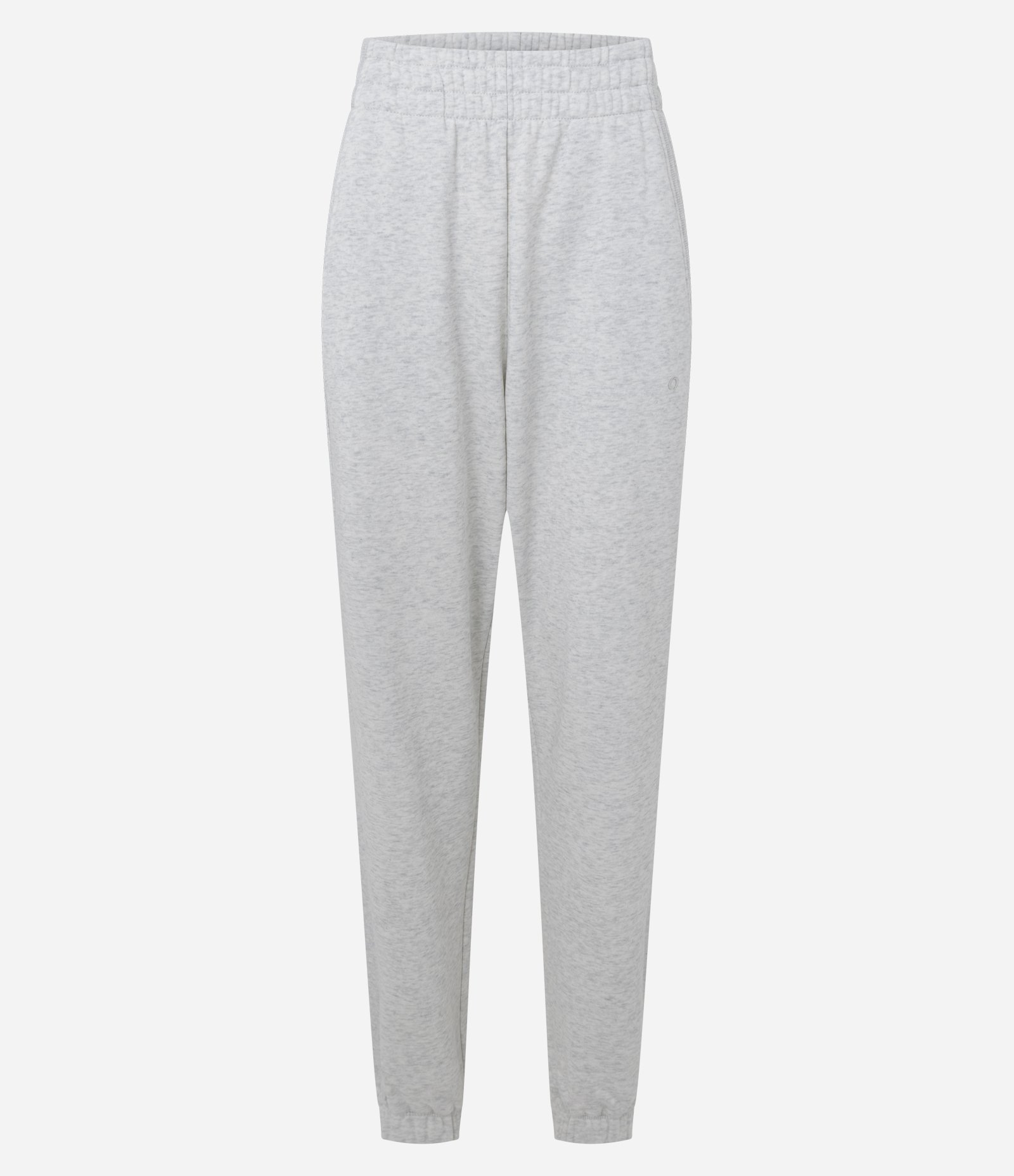 Calça Jogger Esportiva em Moletom com Recortes Canelados Cinza 5
