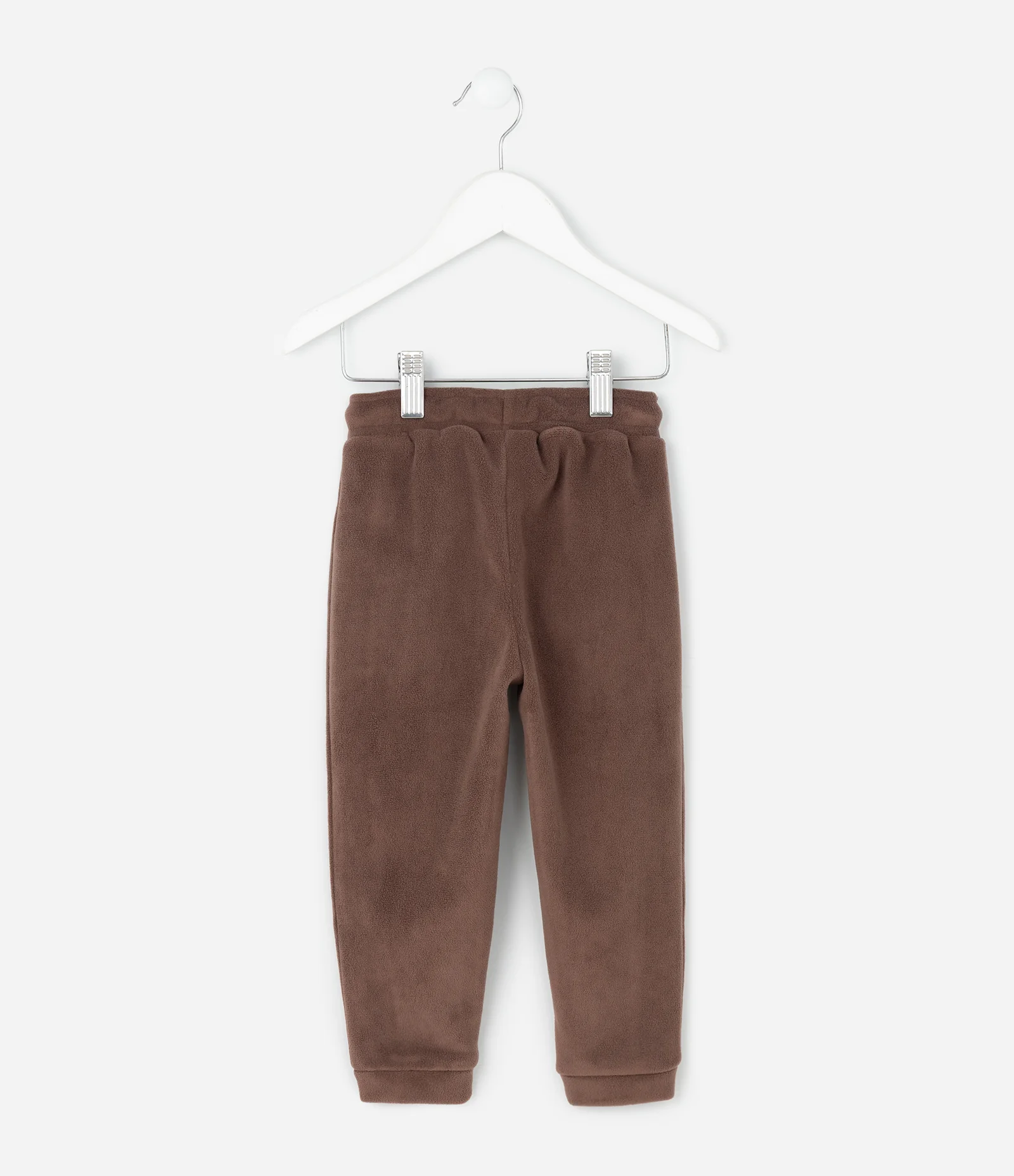 Calça Infantil em Moletom Felpado - Tam 1 a 6 Anos Marrom 2