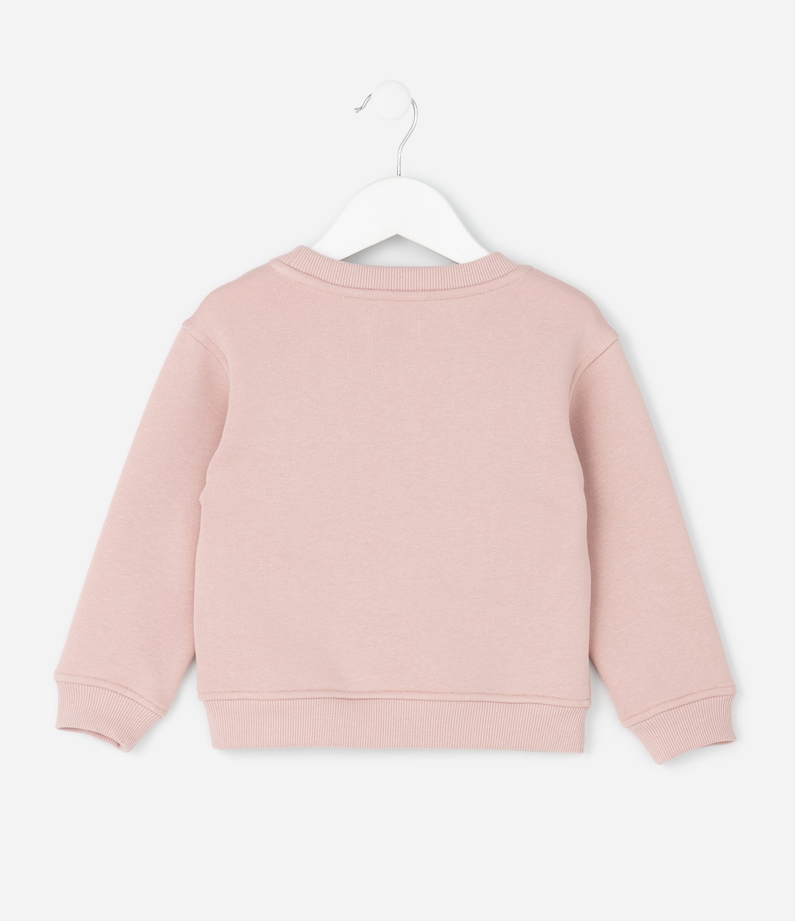 Casaco Infantil com Lettering Bordado – Tam 1 a 6 Anos Rosa Claro 3