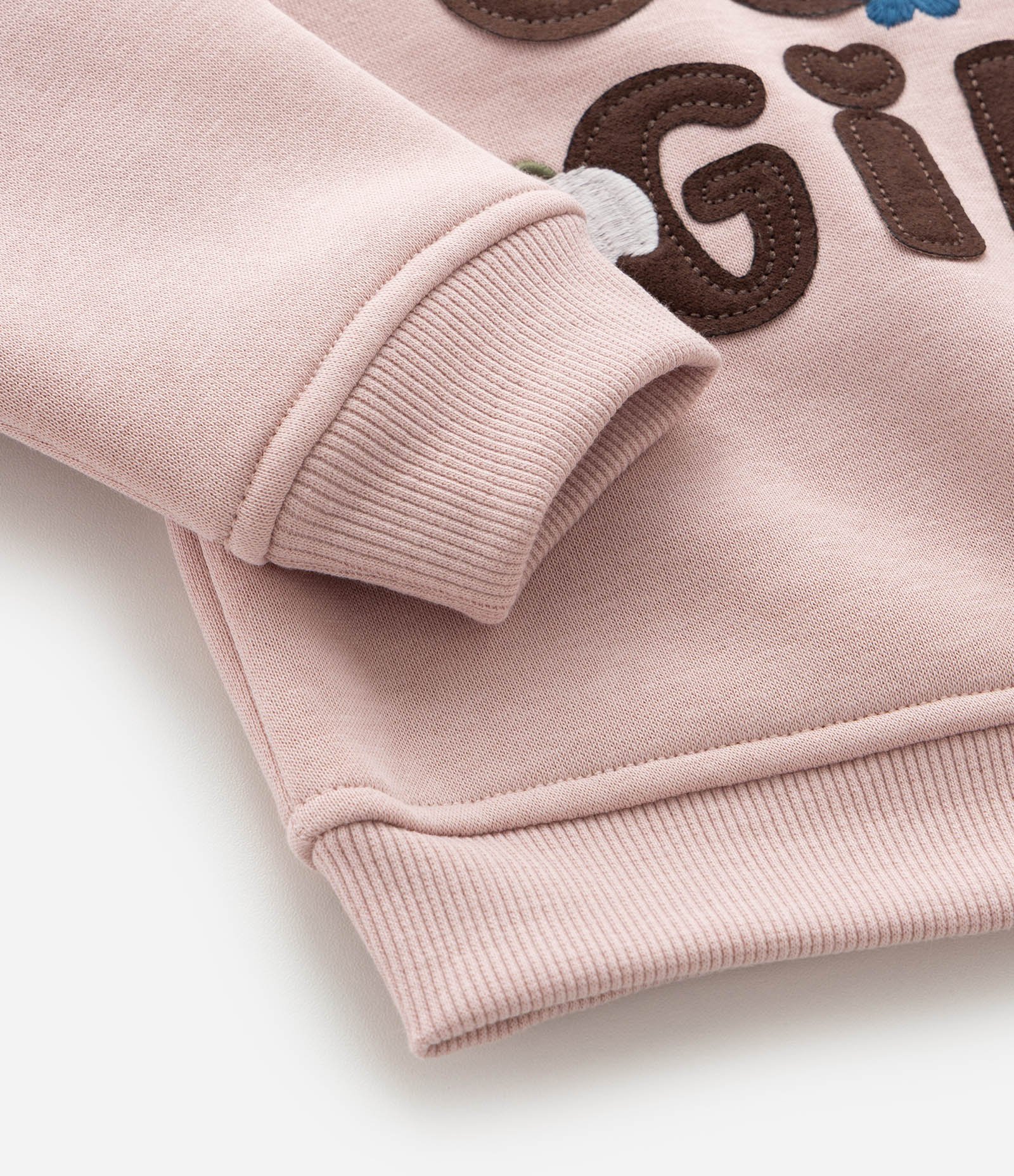 Casaco Infantil com Lettering Bordado – Tam 1 a 6 Anos Rosa Claro 6