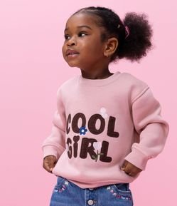 Casaco Infantil com Lettering Bordado – Tam 1 a 6 Anos