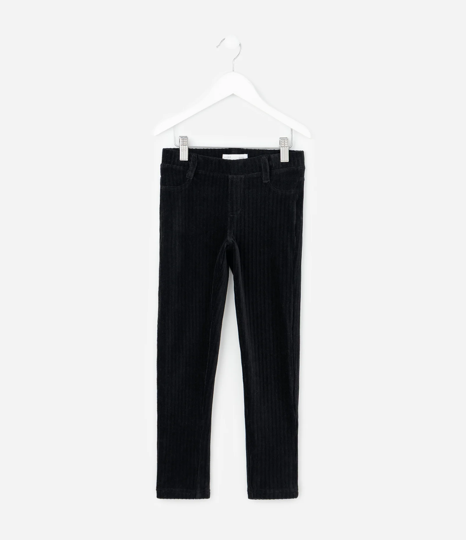 Calça Infantil Legging em Veludo Cotelê – Tam 1 a 6 Anos Preto 1