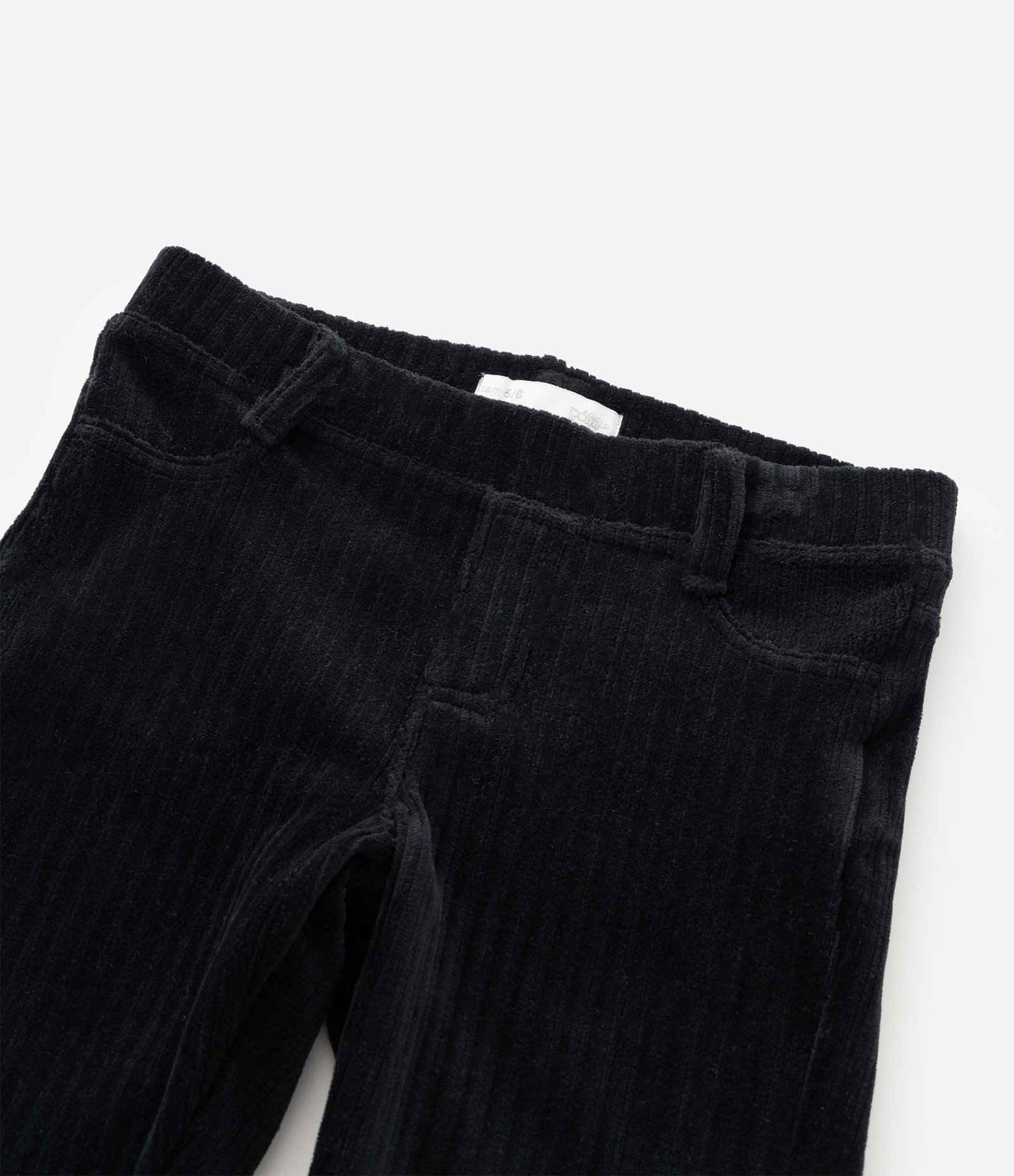 Calça Infantil Legging em Veludo Cotelê – Tam 1 a 6 Anos Preto 5