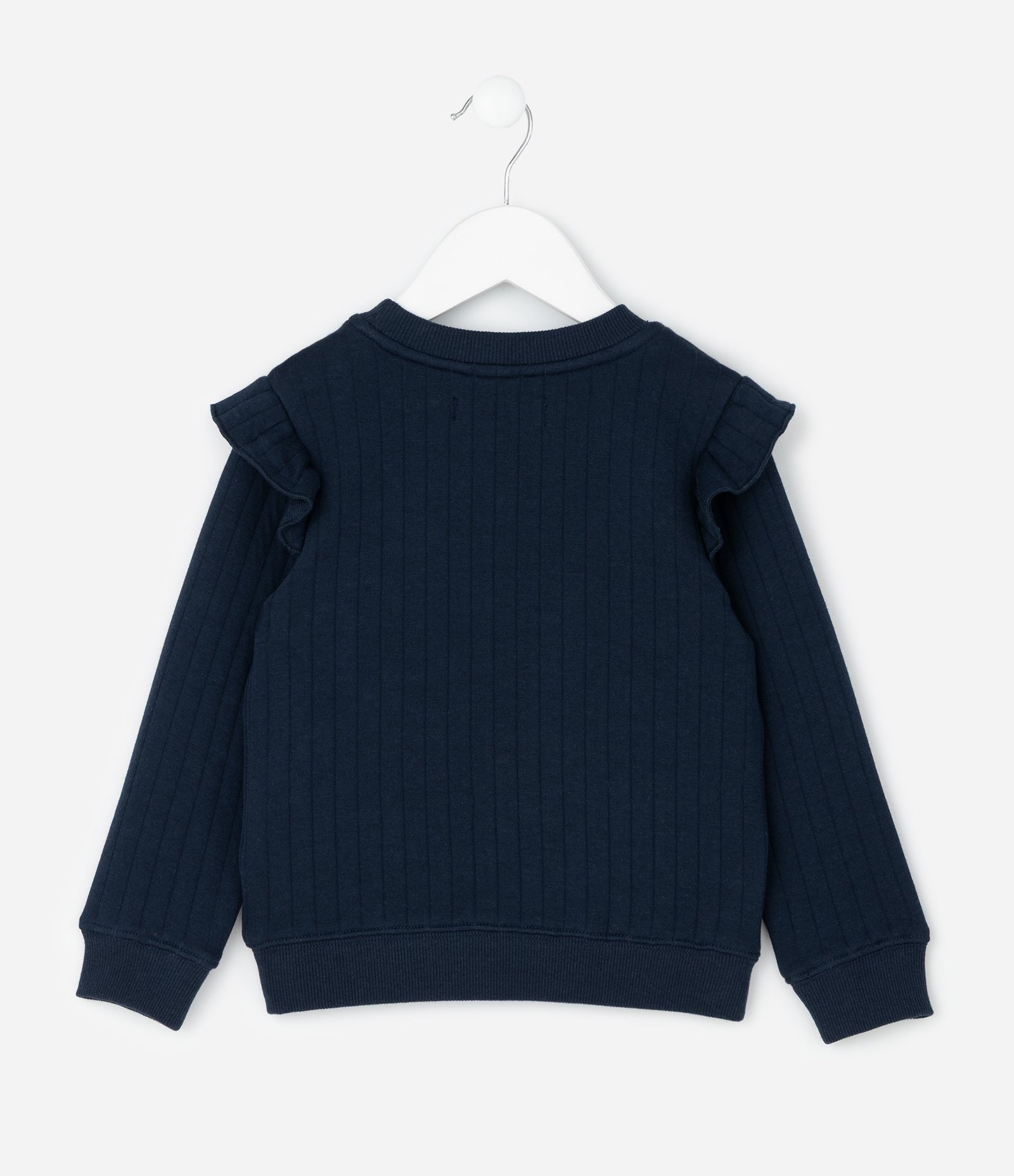 Conjunto Infantil Matelassê com Casaco e Calça – Tam 1 a 5/6 Anos Azul Marinho 3