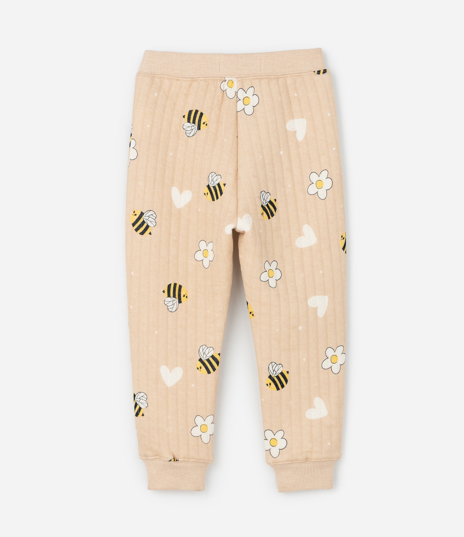 Conjunto Infantil Matelassê com Estampa Abelhas – Tam 1 a 5/6 Anos Bege Claro 5