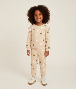 Conjunto Infantil Matelassê com Estampa Abelhas – Tam 1 a 6 Anos