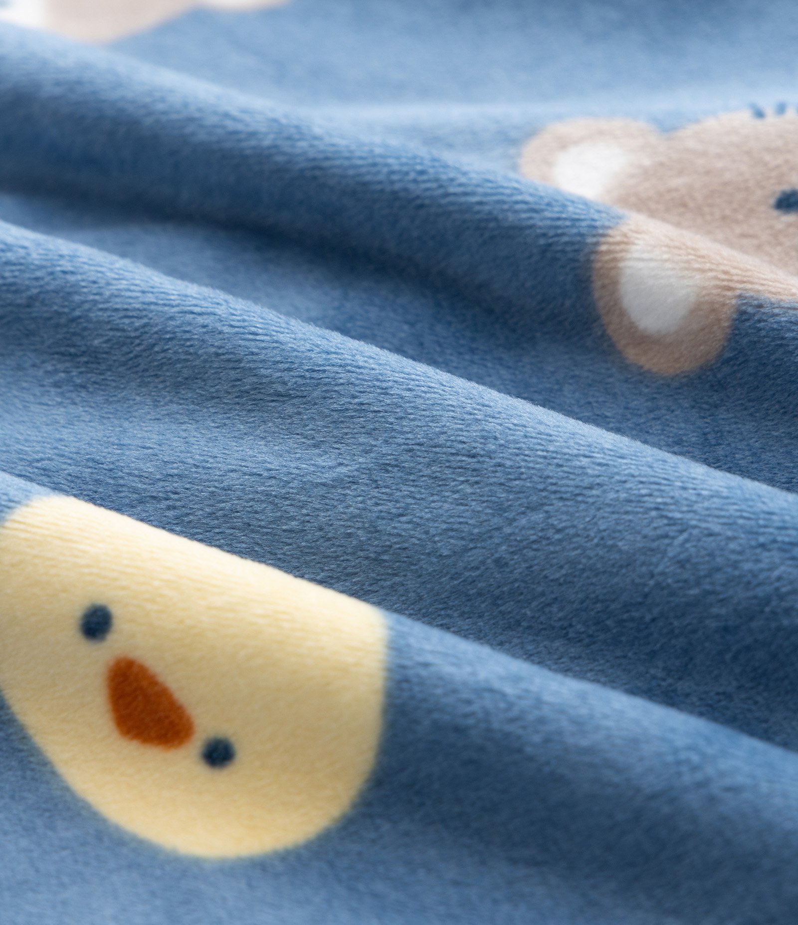 Macacão Plush Fazendinha com Pezinho - Tam 0 a 24 Meses Azul 3