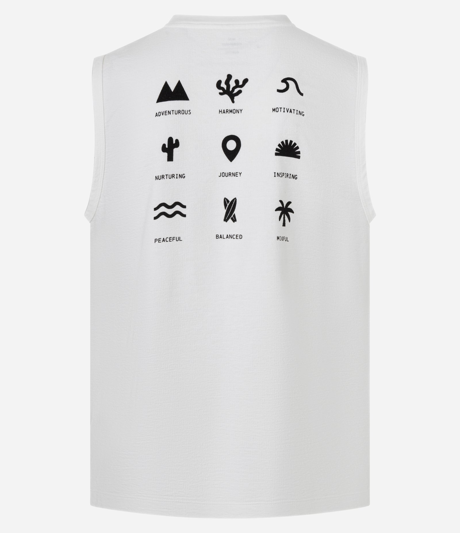 Regata Comfort em Algodão Texturizado com Estampa Lettering Branco 7