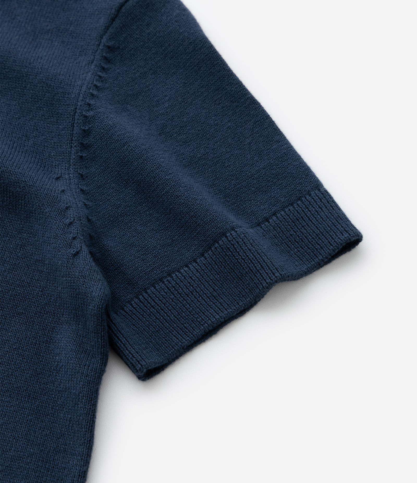 Camiseta Polo Infantil com Detalhe em Retilínea – Tam 5 a 14 Anos Azul Marinho 5