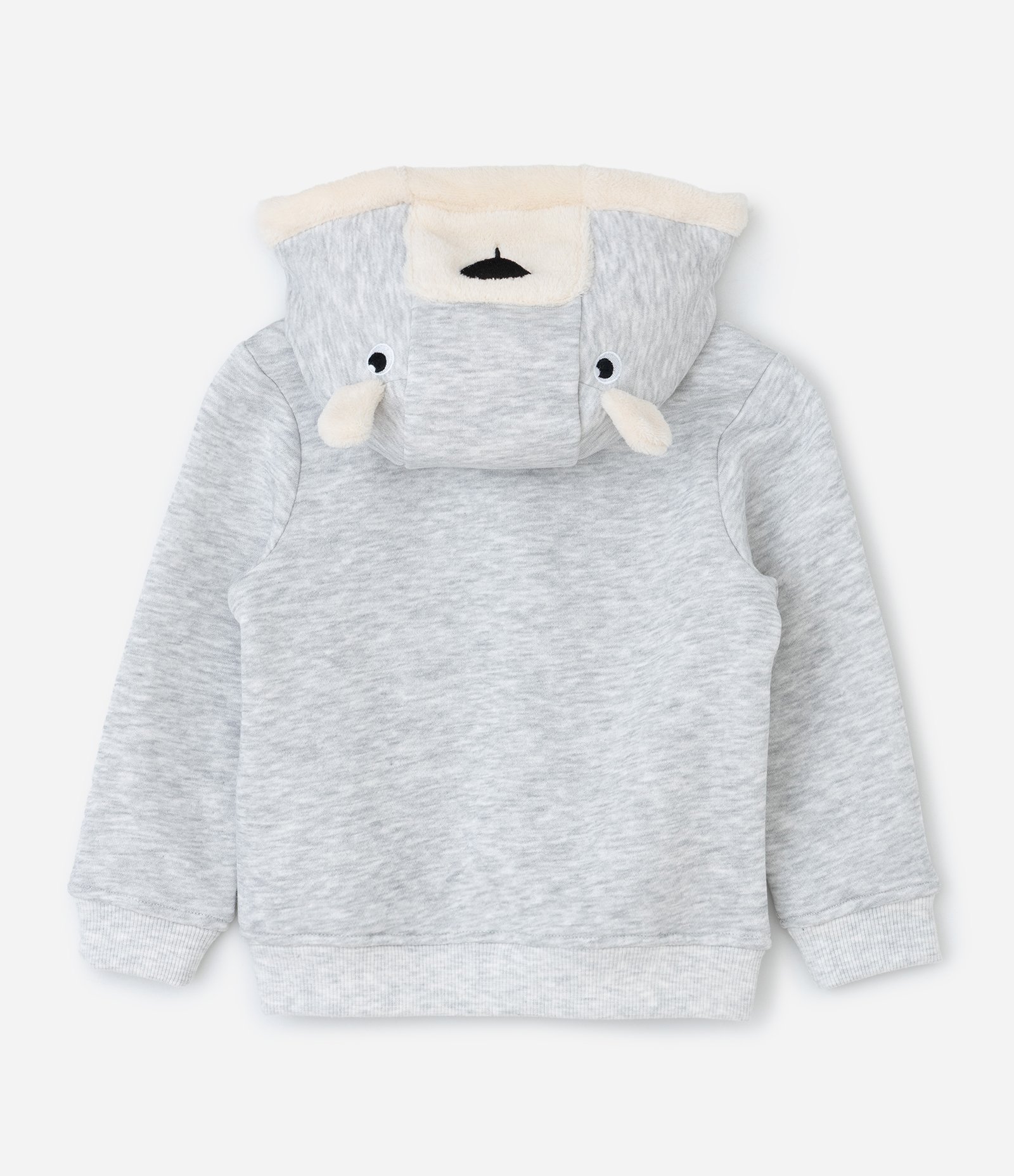 Conjunto Infantil com Detalhes de Bichinho – Tam 1 a 5/6 Anos Cinza Claro 7