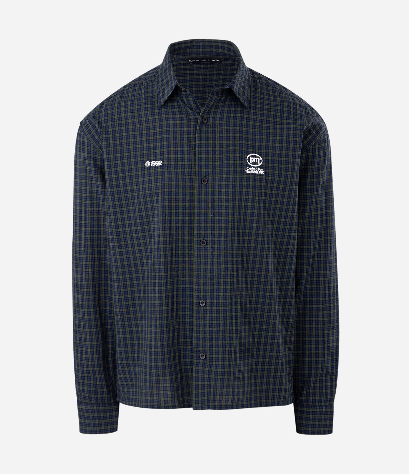 Camisa Manga Longa em Flanela com Estampa Xadrez e Lettering Verde 5