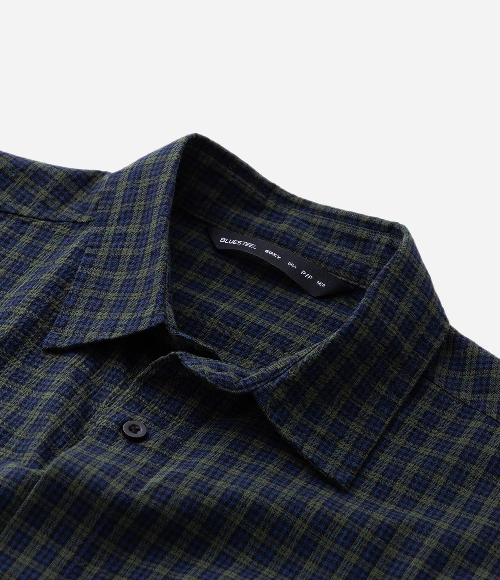 Camisa Manga Longa em Flanela com Estampa Xadrez e Lettering Verde 8